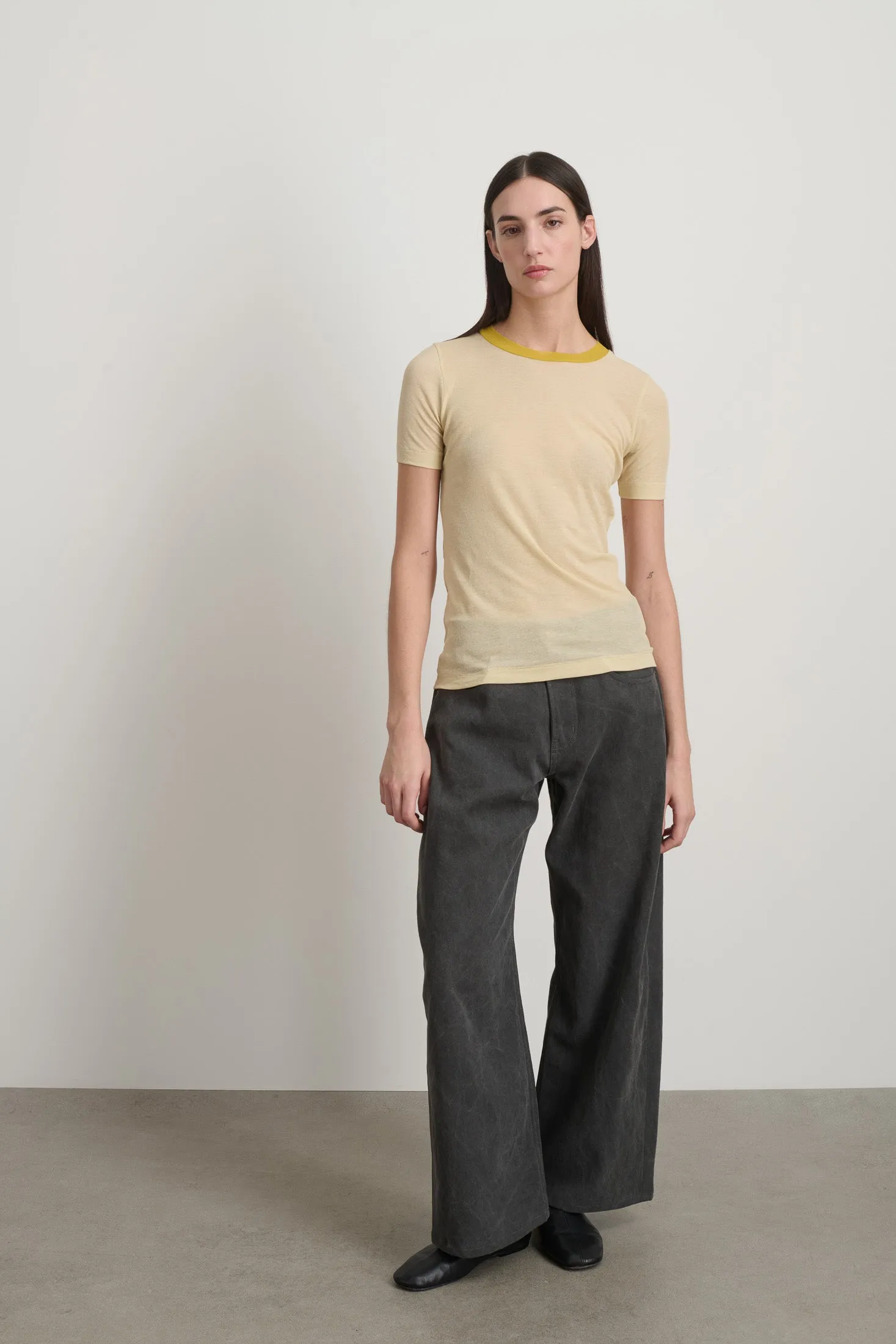 Ringer Tee Light Yellow/Yellow sold by B Sides Jeans product image thumbnail 3