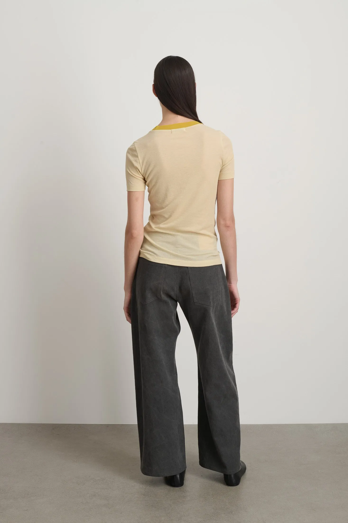 Ringer Tee Light Yellow/Yellow sold by B Sides Jeans product image thumbnail 5