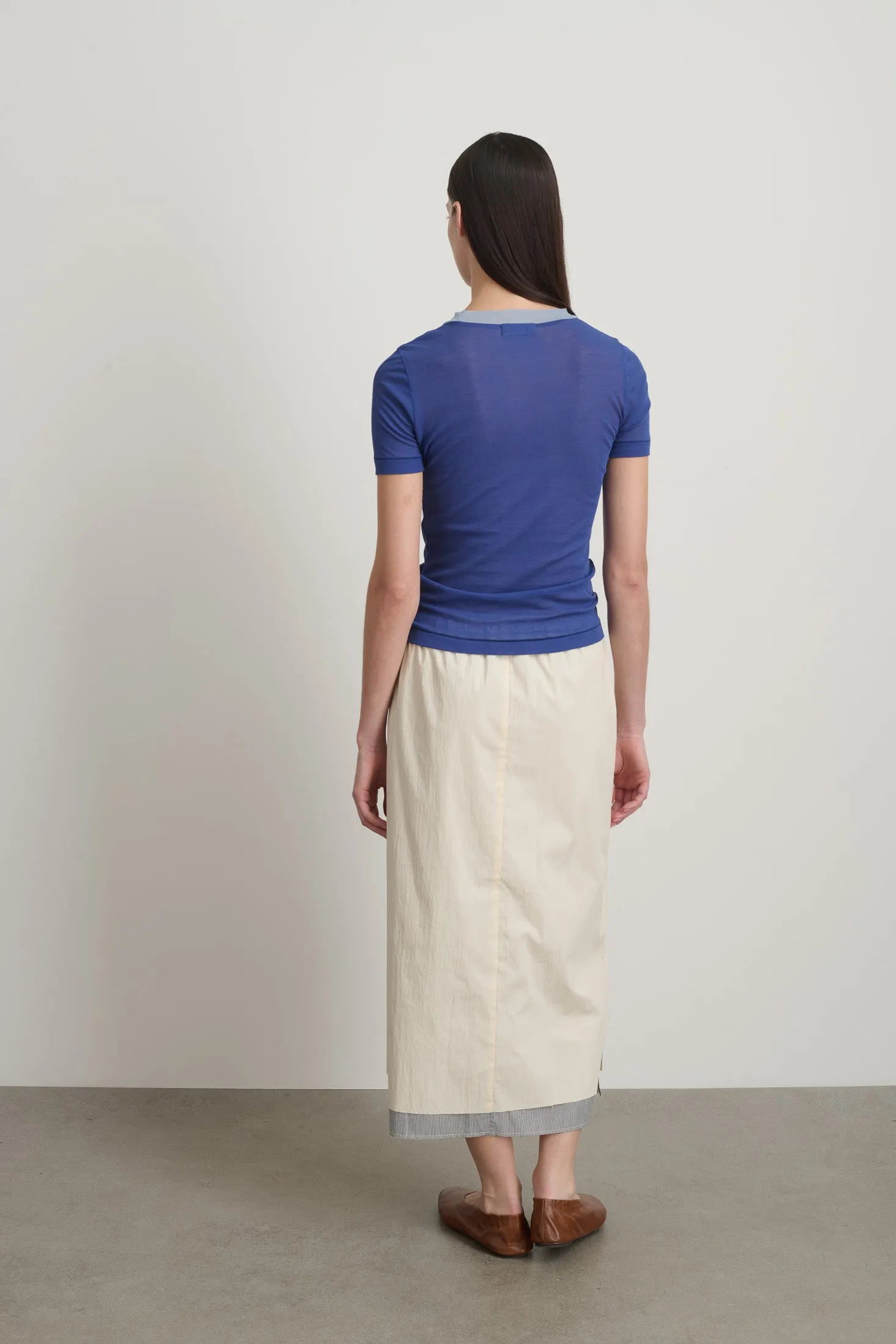 Ringer Tee Bright Blue/Light Blue sold by B Sides Jeans product image thumbnail 5