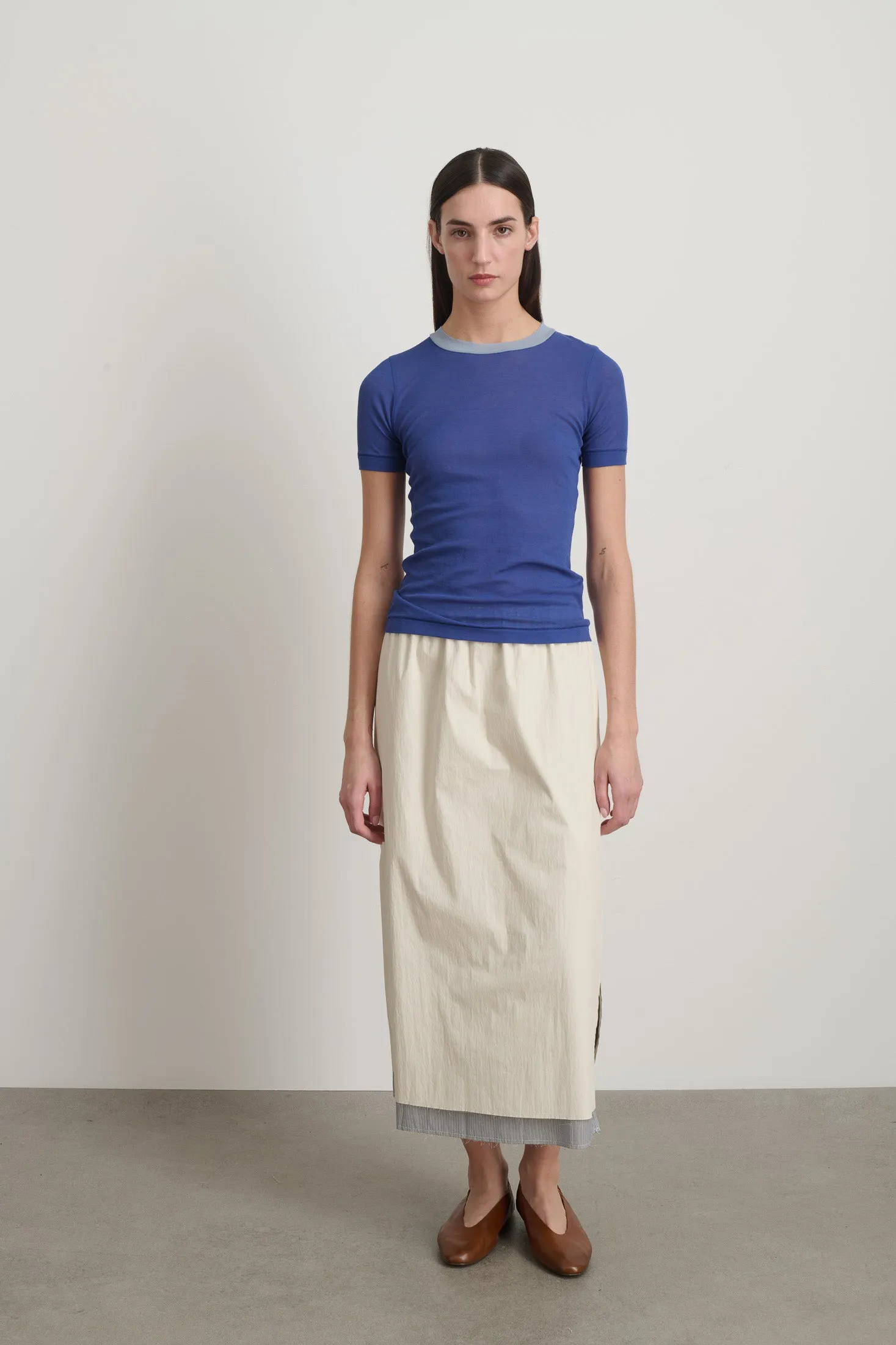 Ringer Tee Bright Blue/Light Blue sold by B Sides Jeans product image thumbnail 3