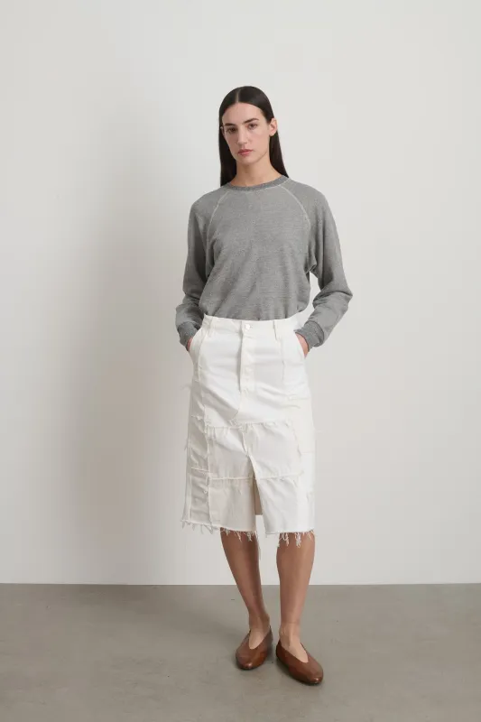 Madras Skirt Rework Vintage White made by B Sides Jeans