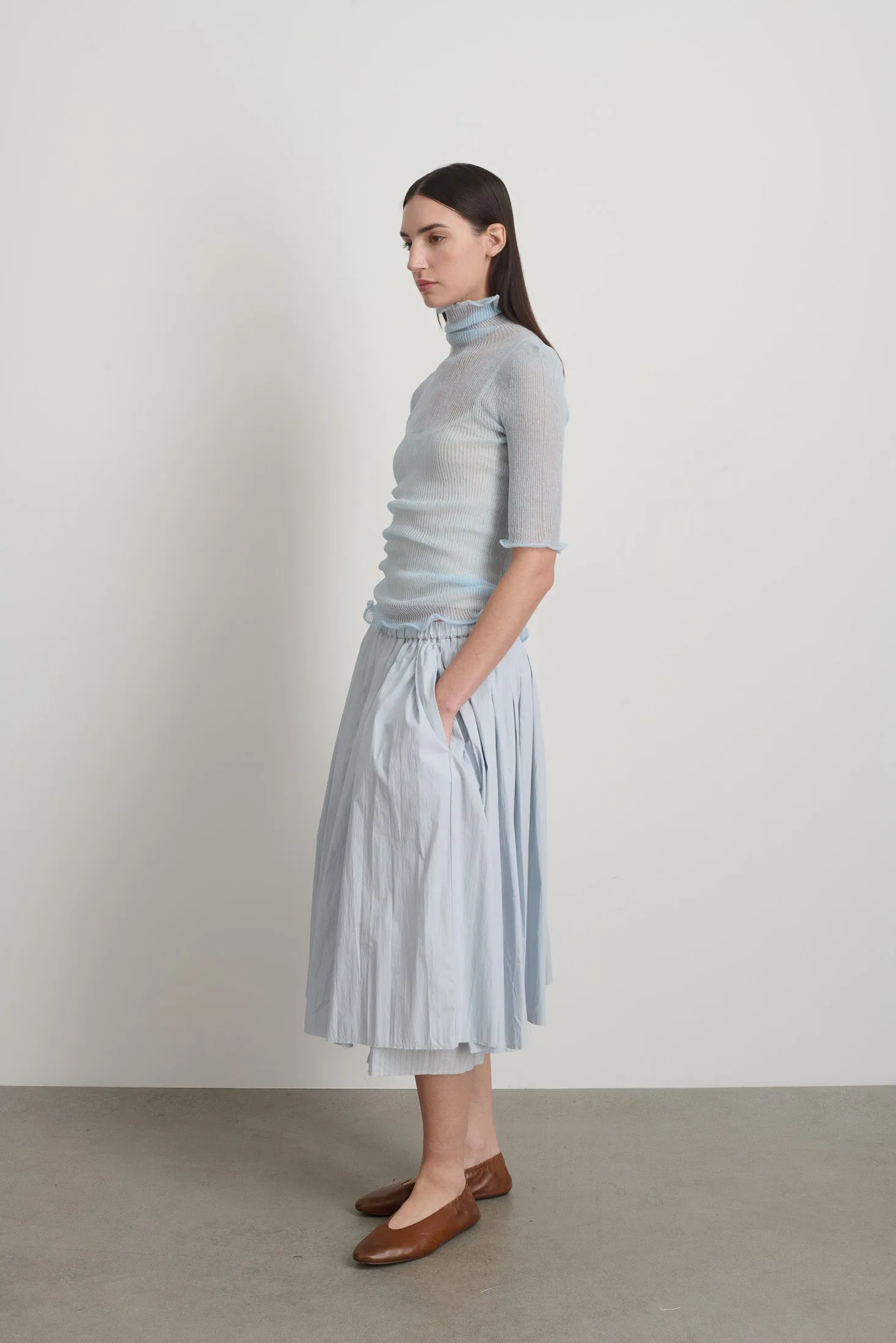 Sheer Turtleneck Pale Blue sold by B Sides Jeans product image thumbnail 4