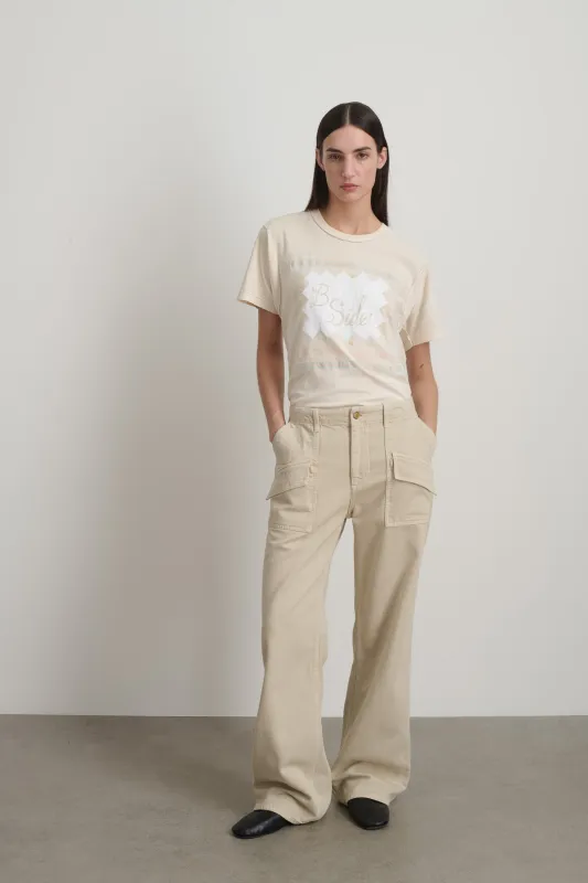 Roma Pant Chalk Overdye made by B Sides Jeans