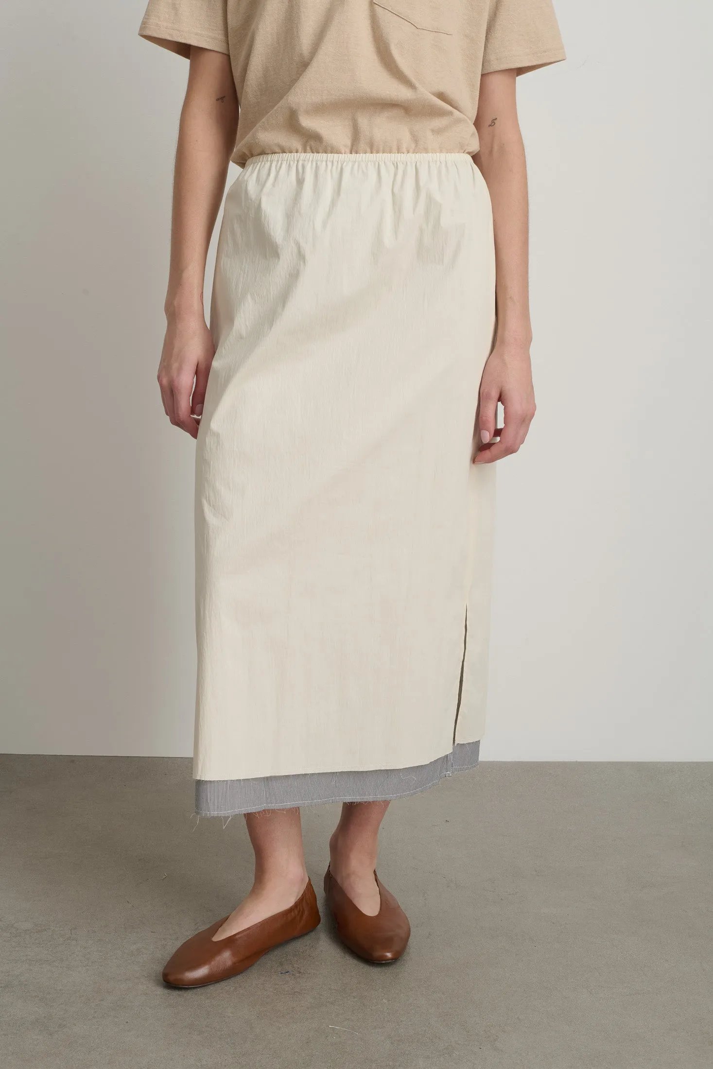 Slip Skirt Oyster / Black White Stripe sold by B Sides Jeans product image thumbnail 4