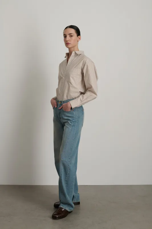 Slim Long Lasso Jean Hudson Wash made by B Sides Jeans