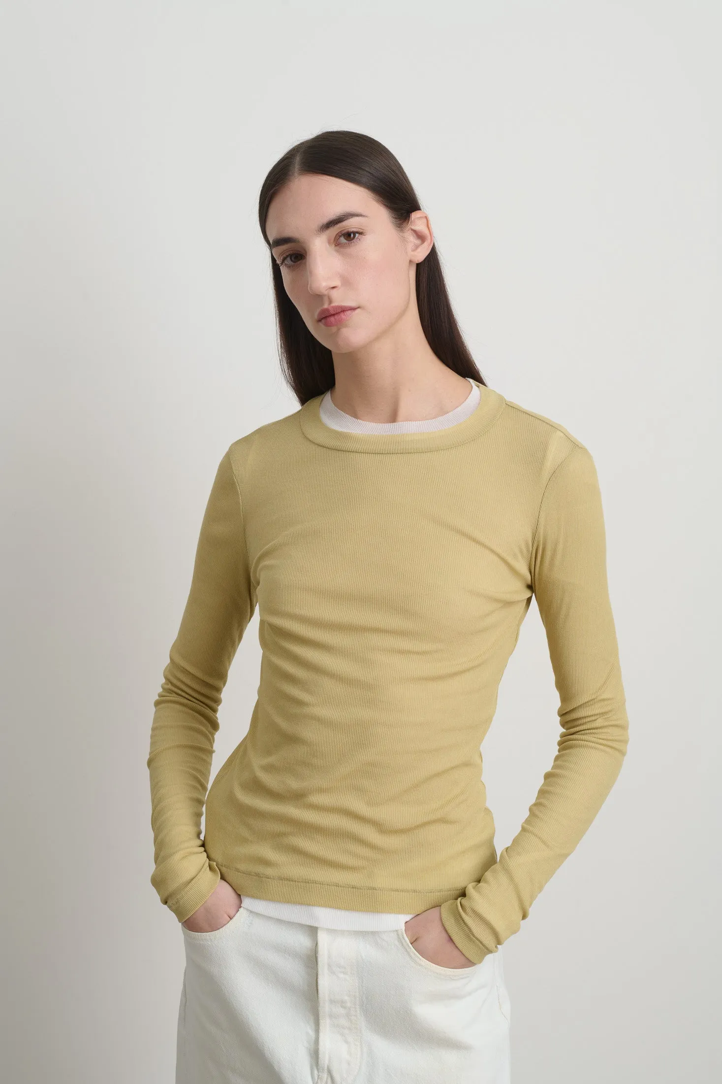 Henri Rib Tee Honey sold by B Sides Jeans