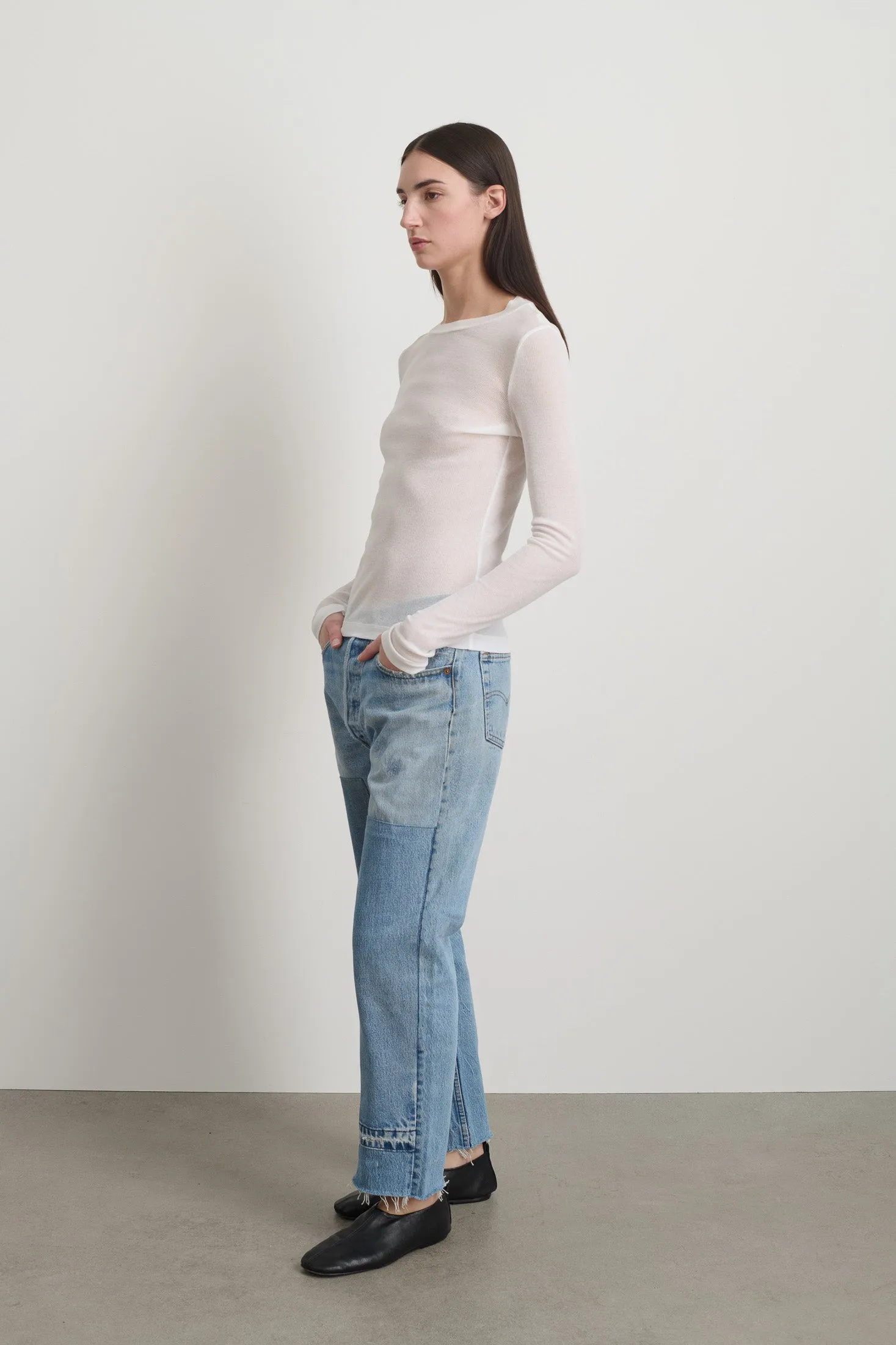 Henri Tee White sold by B Sides Jeans product image thumbnail 4
