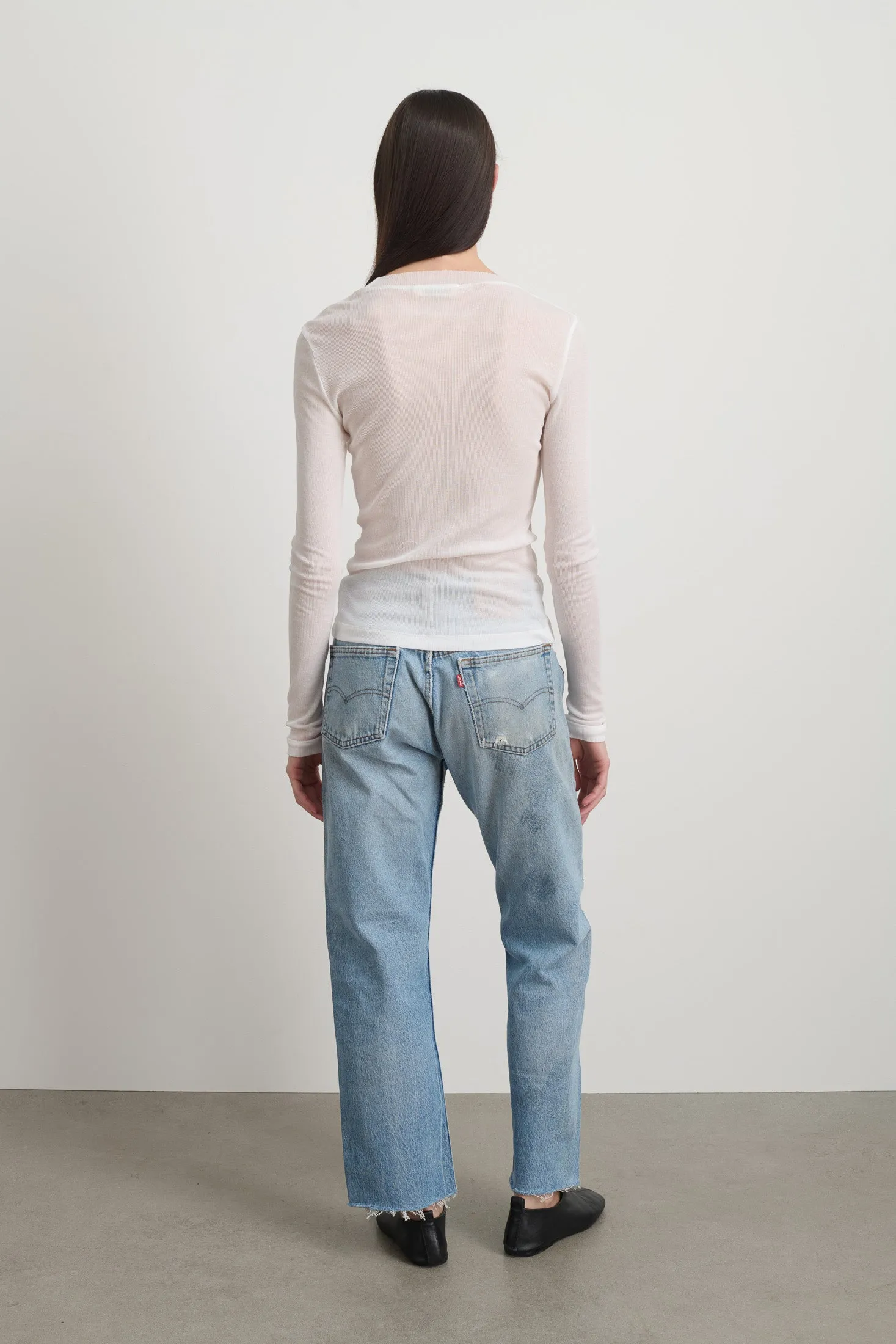 Henri Tee White sold by B Sides Jeans product image thumbnail 5