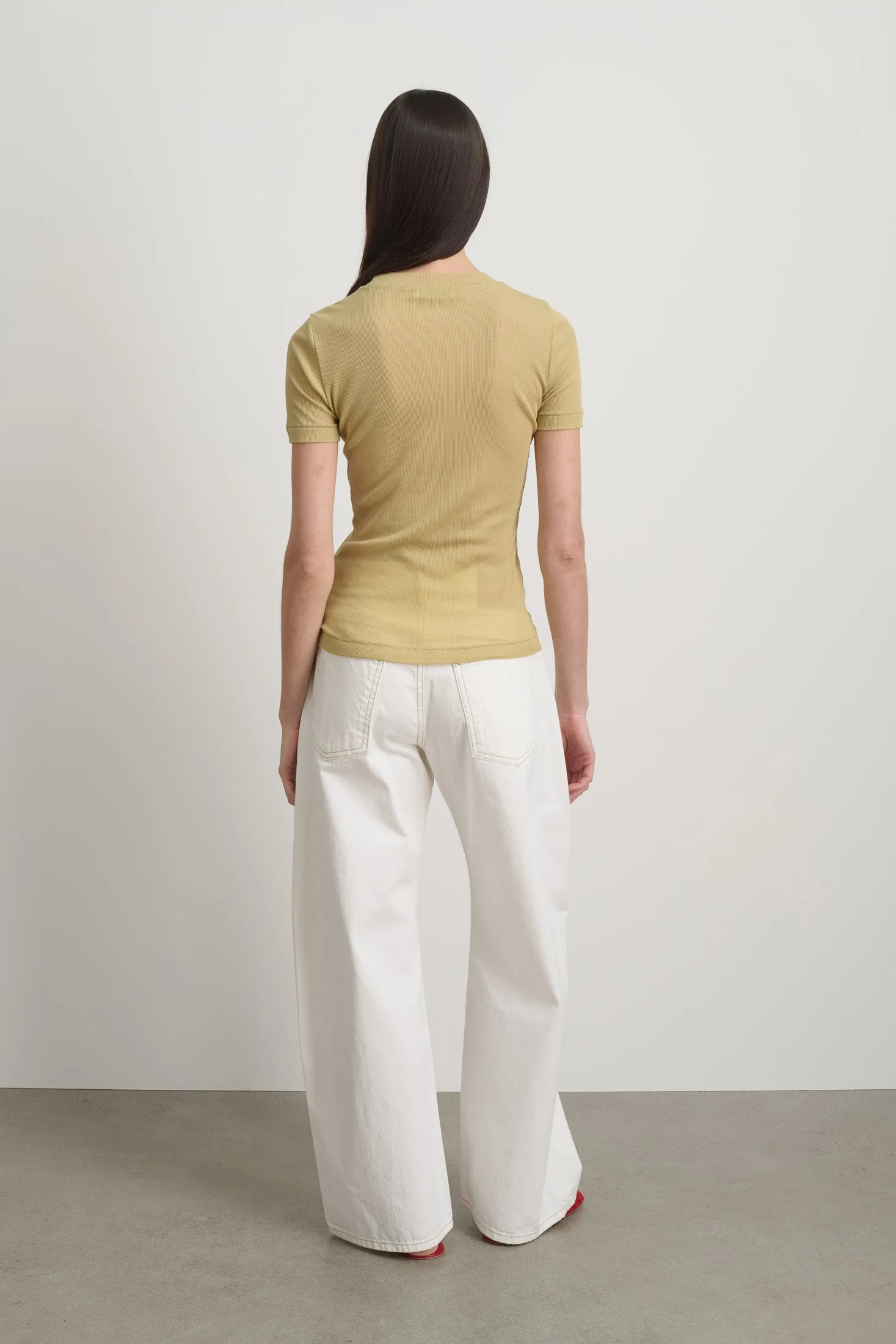 Vivien Rib Tee Honey sold by B Sides Jeans product image thumbnail 5