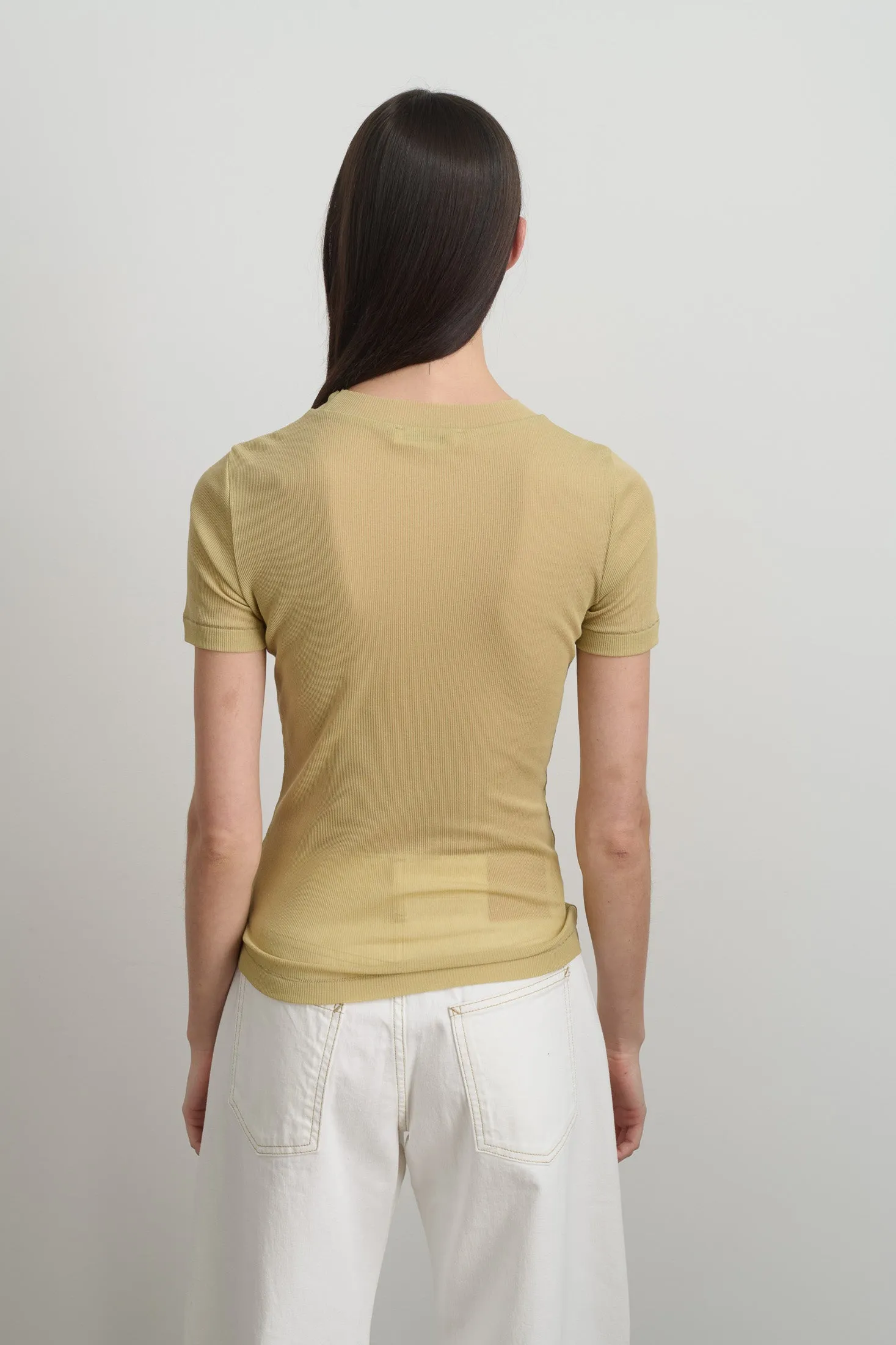 Vivien Rib Tee Honey sold by B Sides Jeans product image thumbnail 2