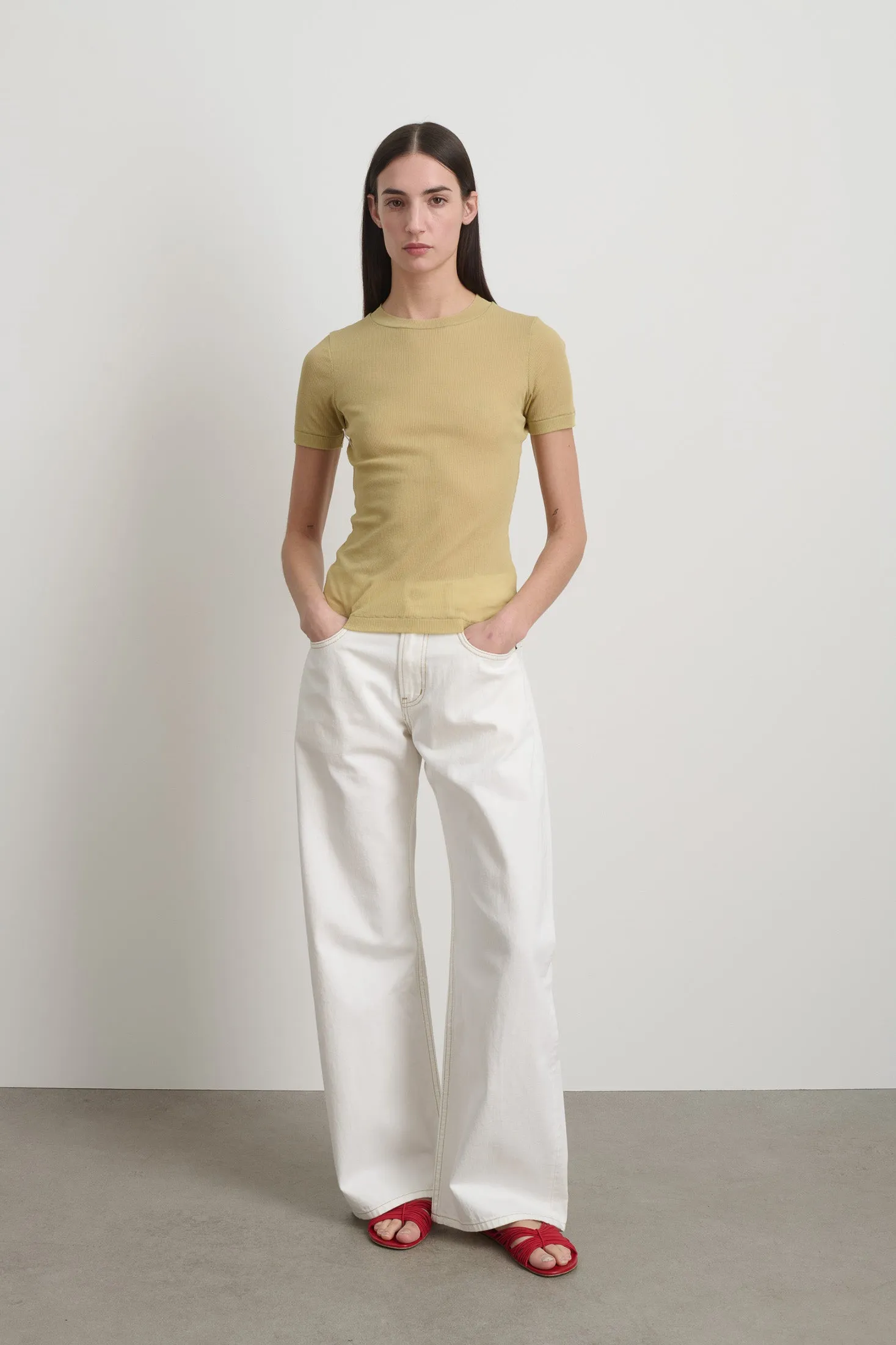 Vivien Rib Tee Honey sold by B Sides Jeans product image thumbnail 3