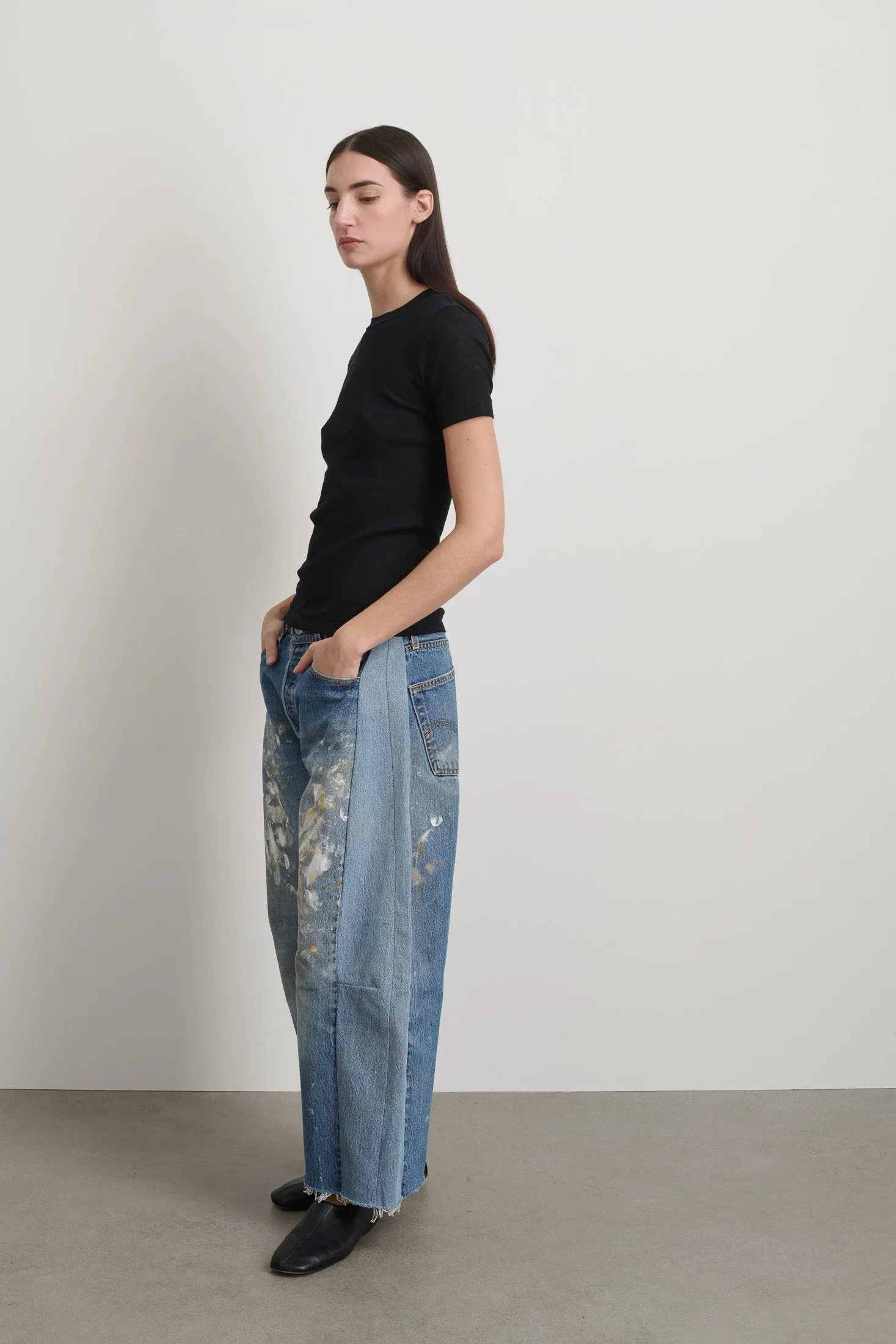 Vivien Rib Tee Black sold by B Sides Jeans product image thumbnail 4