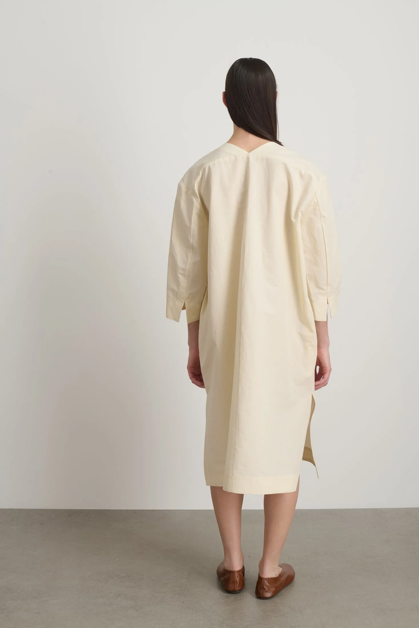 Vee Shift Dress White sold by B Sides Jeans product image thumbnail 3