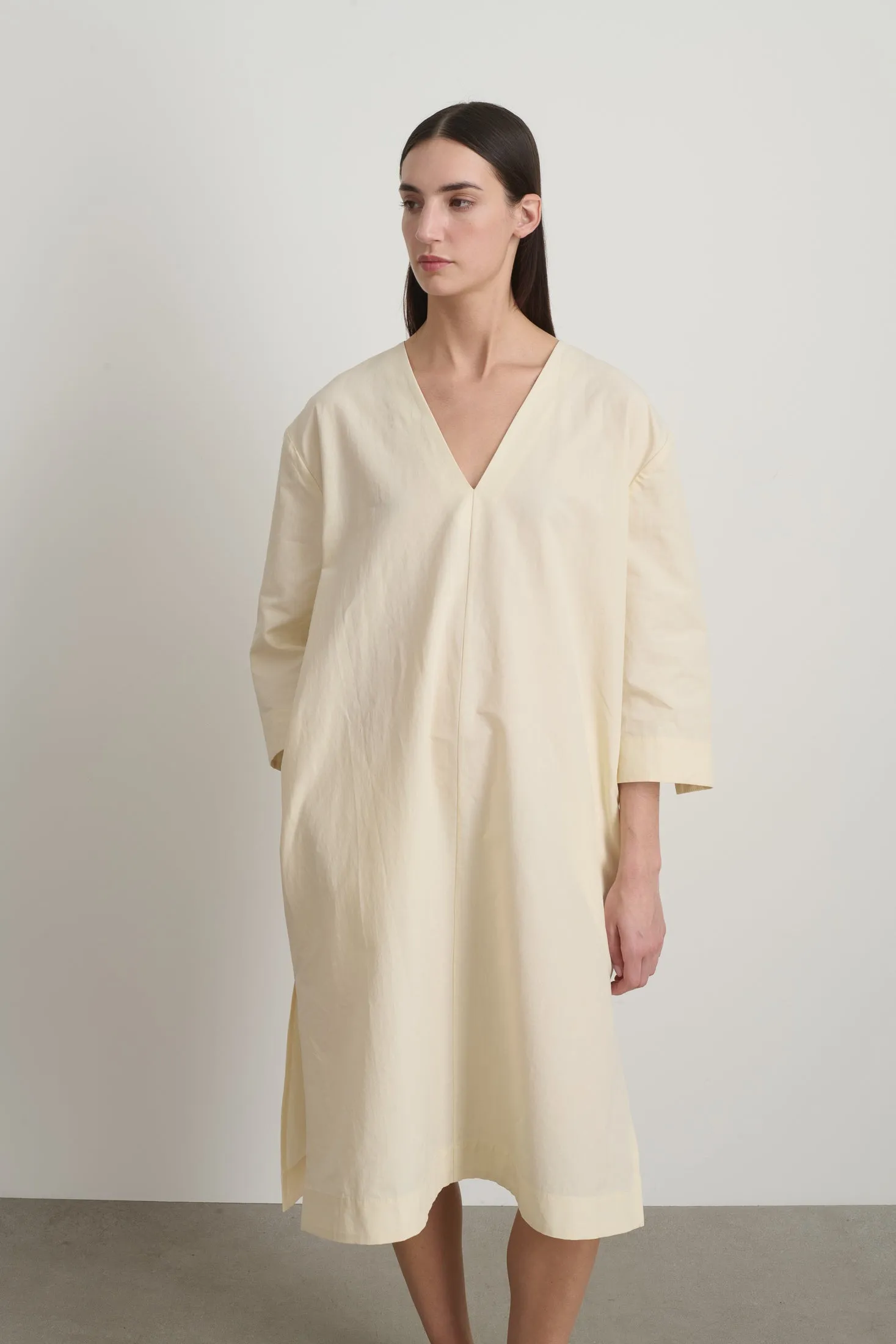Vee Shift Dress White sold by B Sides Jeans product image thumbnail 5