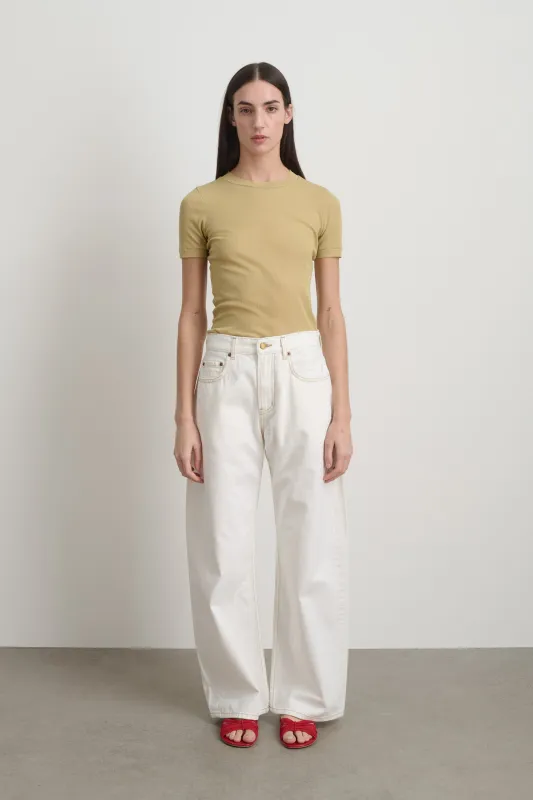 Floppy Jean Chalk White made by B Sides Jeans