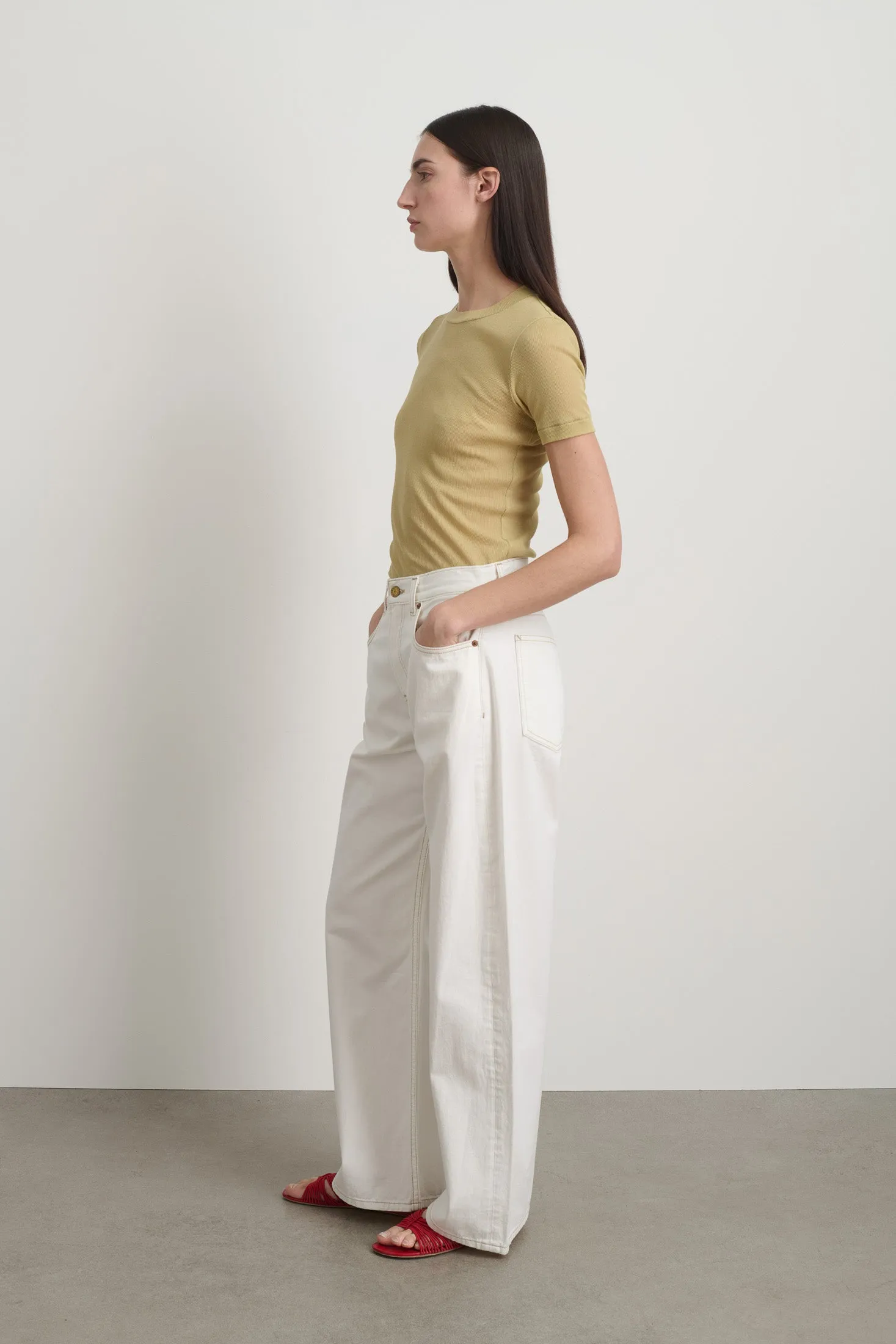 Floppy Jean Chalk White sold by B Sides Jeans product image thumbnail 2