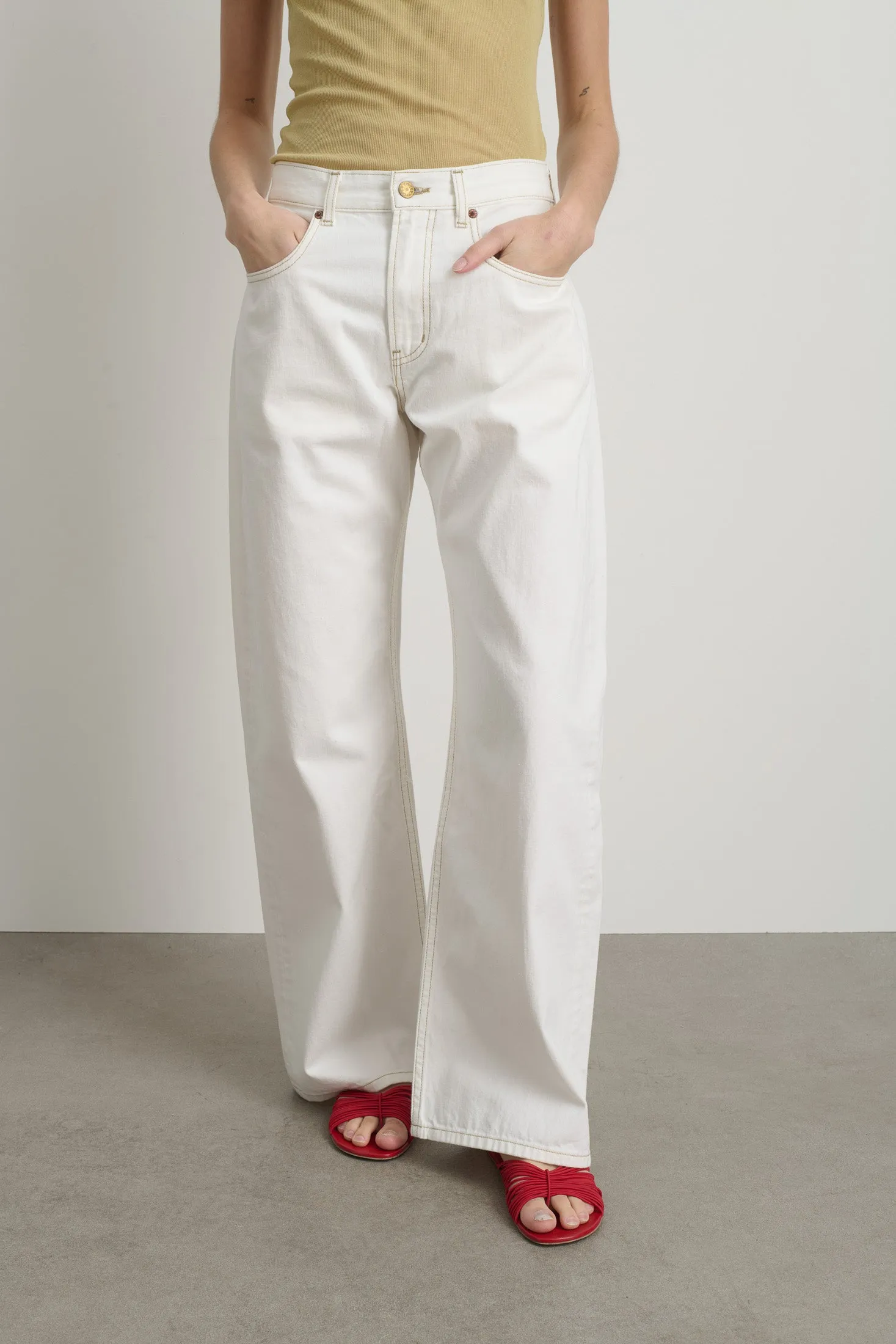 Floppy Jean Chalk White sold by B Sides Jeans product image thumbnail 4