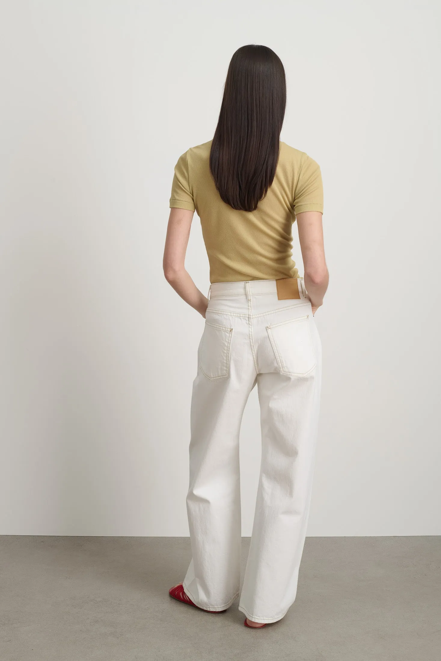 Floppy Jean Chalk White sold by B Sides Jeans product image thumbnail 3
