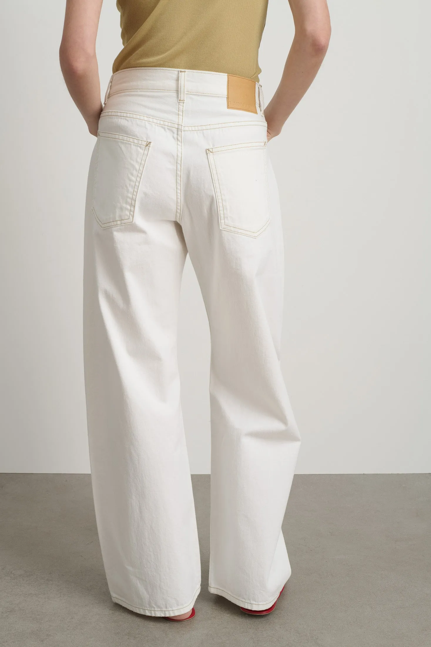 Floppy Jean Chalk White sold by B Sides Jeans product image thumbnail 5