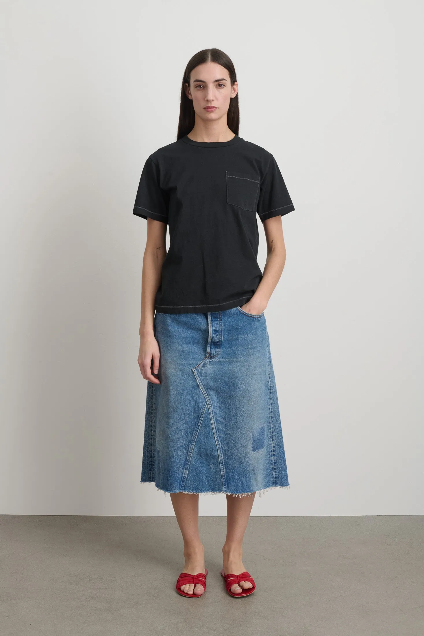 Pocket Tee Faded Black Overdye sold by B Sides Jeans product image thumbnail 3
