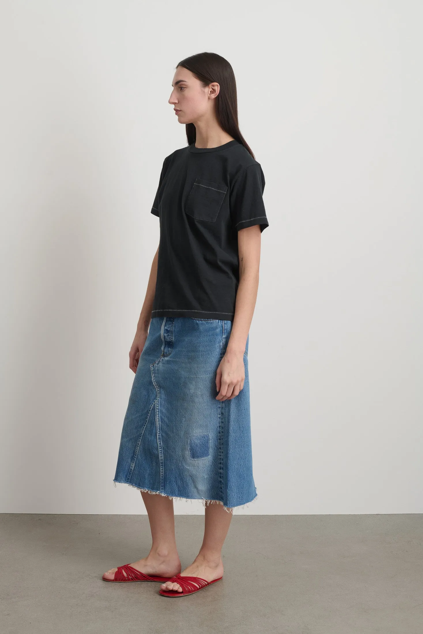 Pocket Tee Faded Black Overdye sold by B Sides Jeans product image thumbnail 4