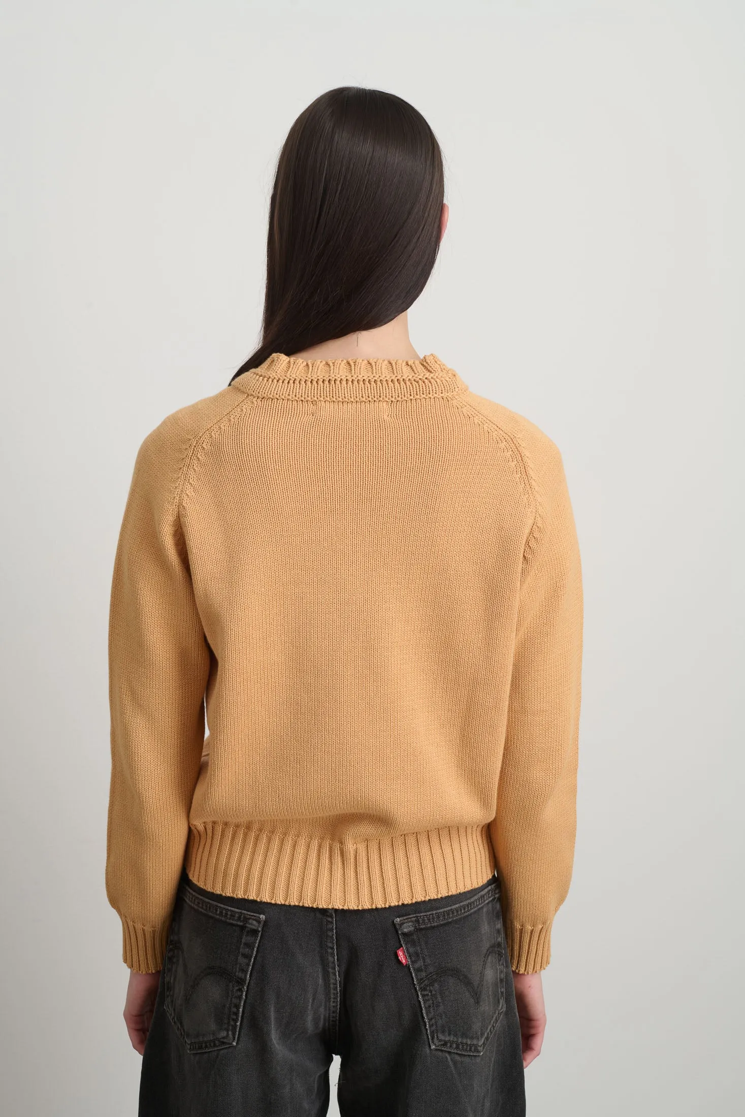 Basket Weave Crewneck Apricot sold by B Sides Jeans product image thumbnail 2