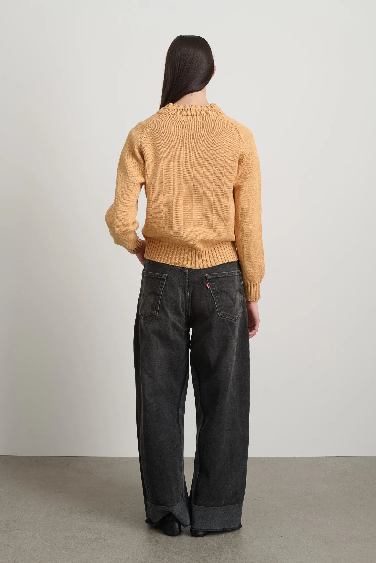 Basket Weave Crewneck Apricot sold by B Sides Jeans product image thumbnail 5