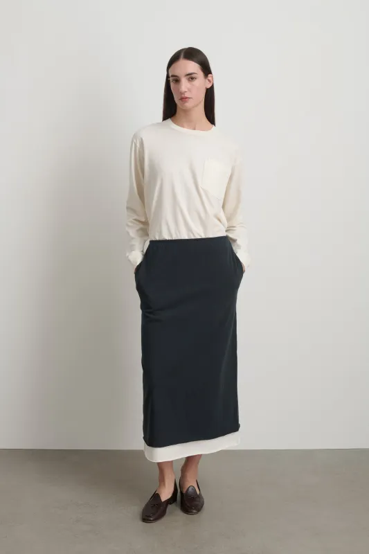 Slip Skirt Faded Black/Oyster Overdye made by B Sides Jeans