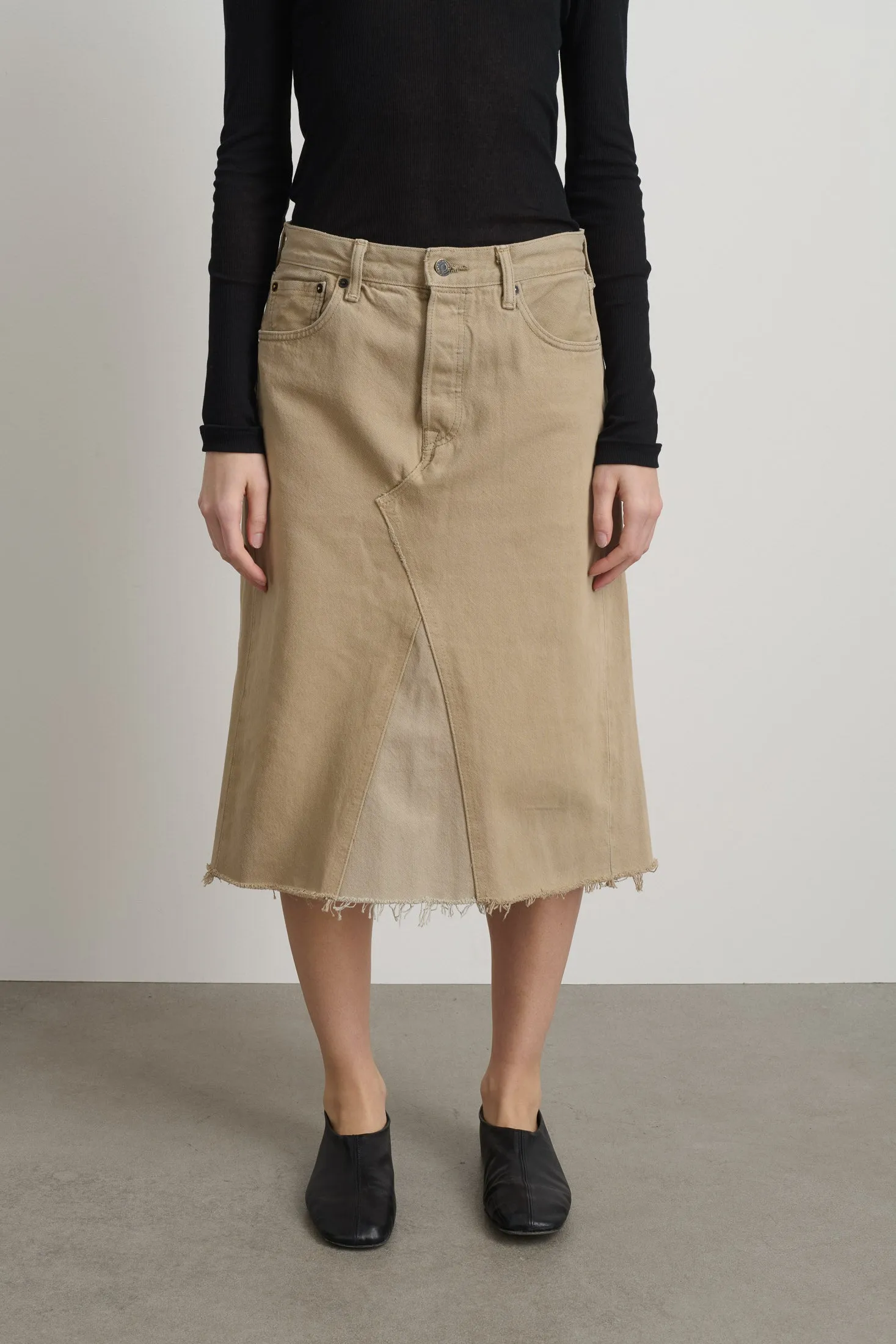 Vintage Skirt Vintage Khaki sold by B Sides Jeans product image thumbnail 5