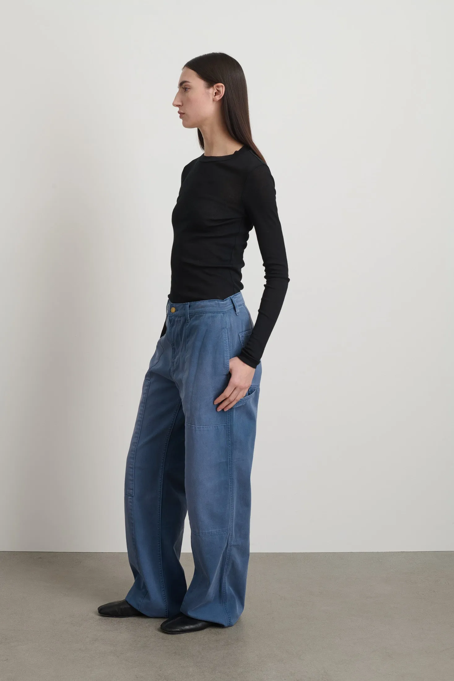 Painter Pant Delft Blue Overdye sold by B Sides Jeans product image thumbnail 2