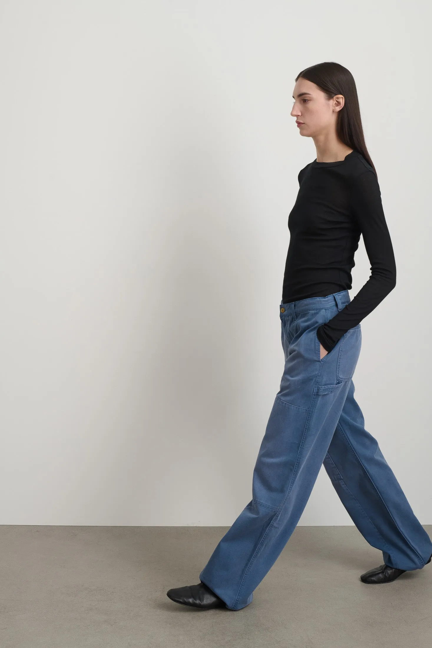 Painter Pant Delft Blue Overdye sold by B Sides Jeans product image thumbnail 4