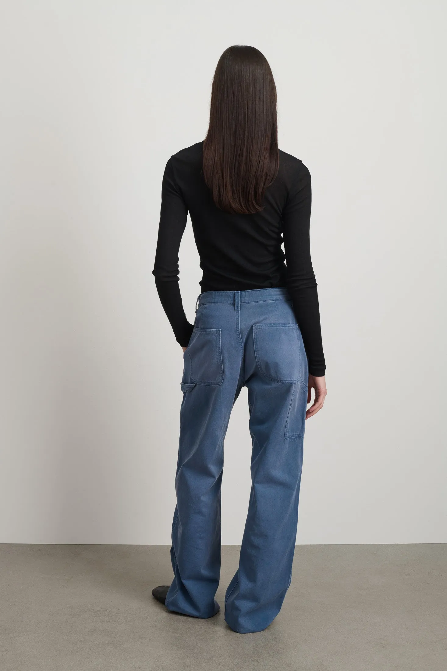 Painter Pant Delft Blue Overdye sold by B Sides Jeans product image thumbnail 3