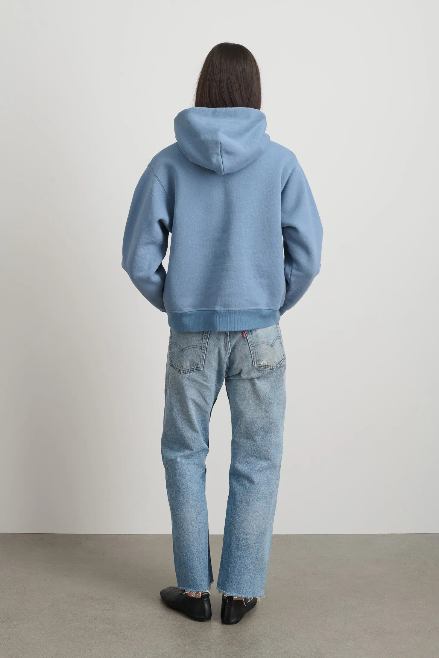 Hoodie Chalk Blue Overdye sold by B Sides Jeans product image thumbnail 5
