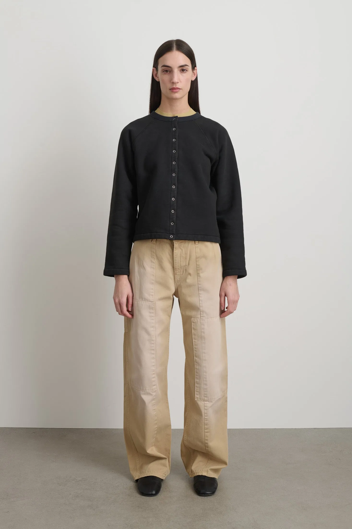 Snap Cardigan Faded Black Overdye sold by B Sides Jeans product image thumbnail 3