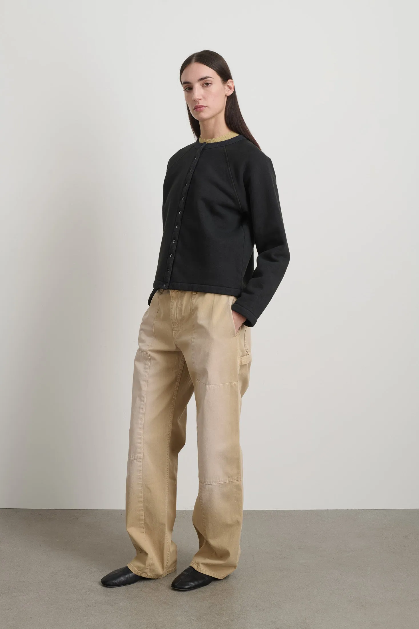 Snap Cardigan Faded Black Overdye sold by B Sides Jeans product image thumbnail 4