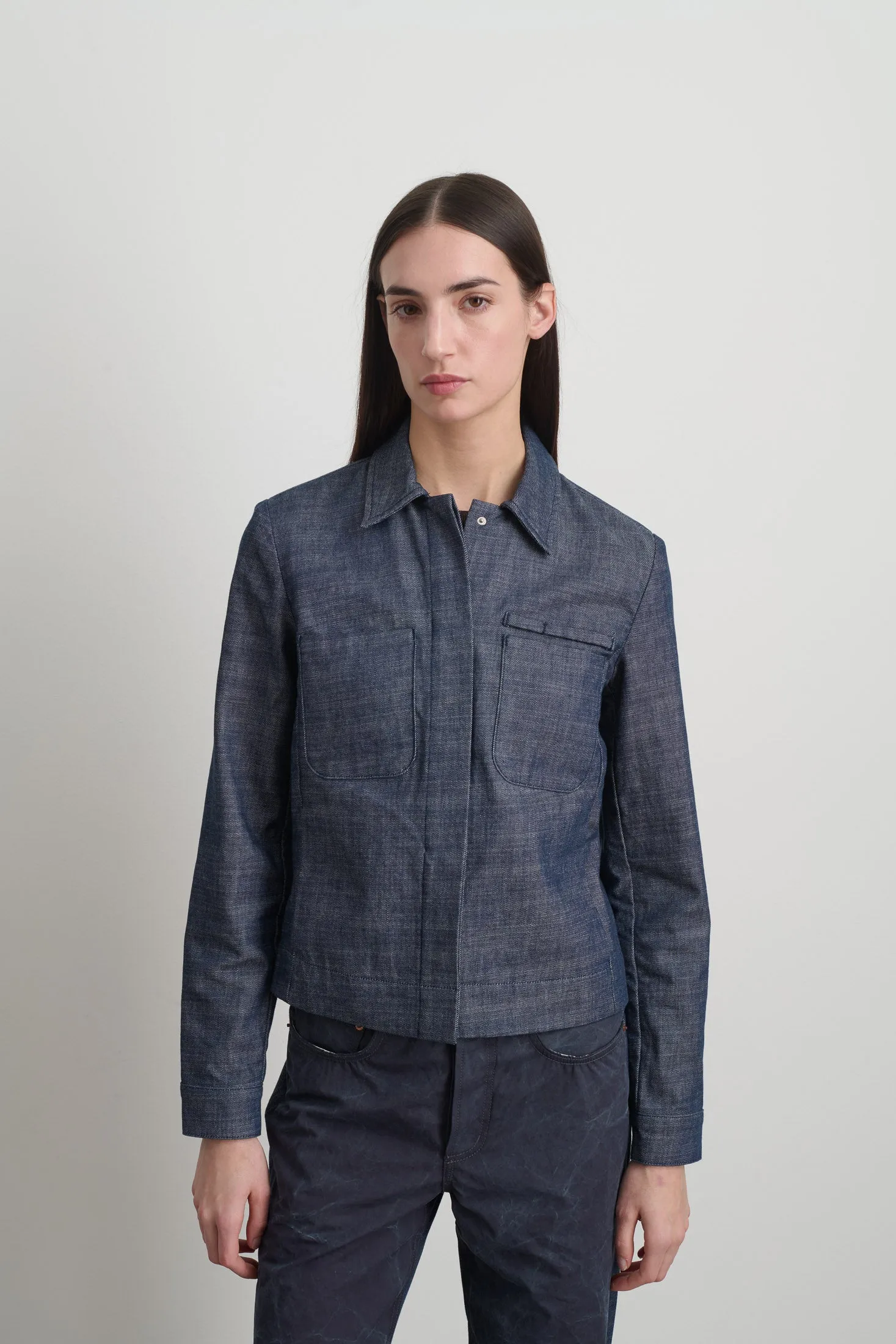 Denim Shirt Jacket Indigo Rinse sold by B Sides Jeans