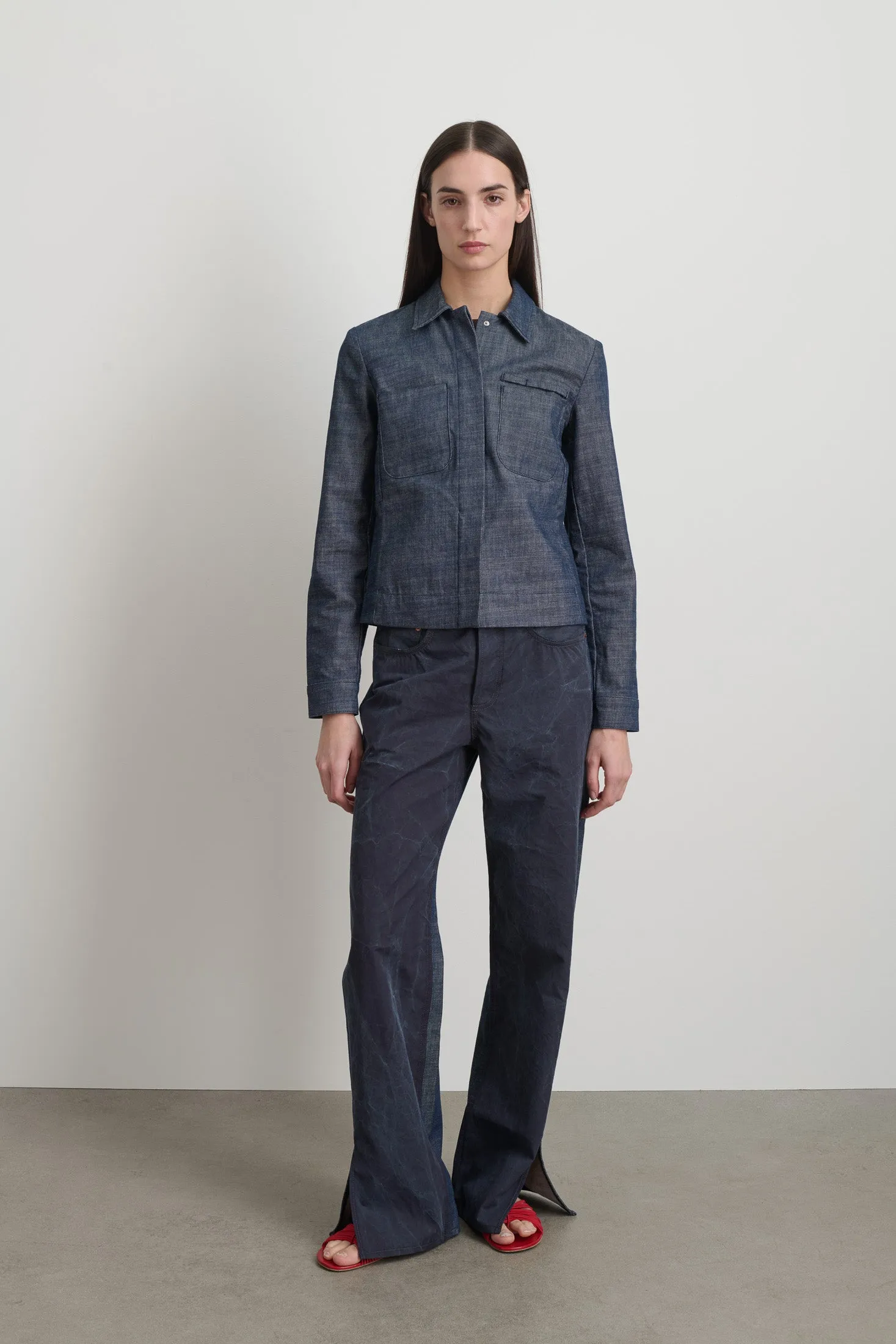 Denim Shirt Jacket Indigo Rinse sold by B Sides Jeans product image thumbnail 3