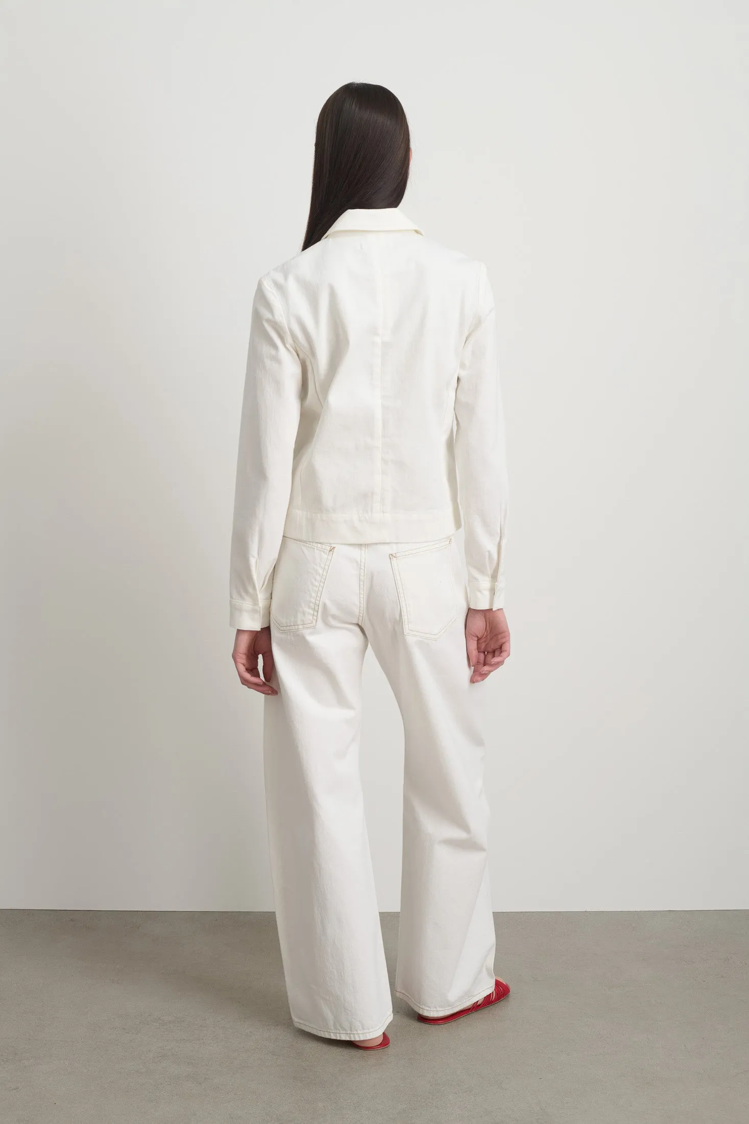 Denim Shirt Jacket Chalk White sold by B Sides Jeans product image thumbnail 5