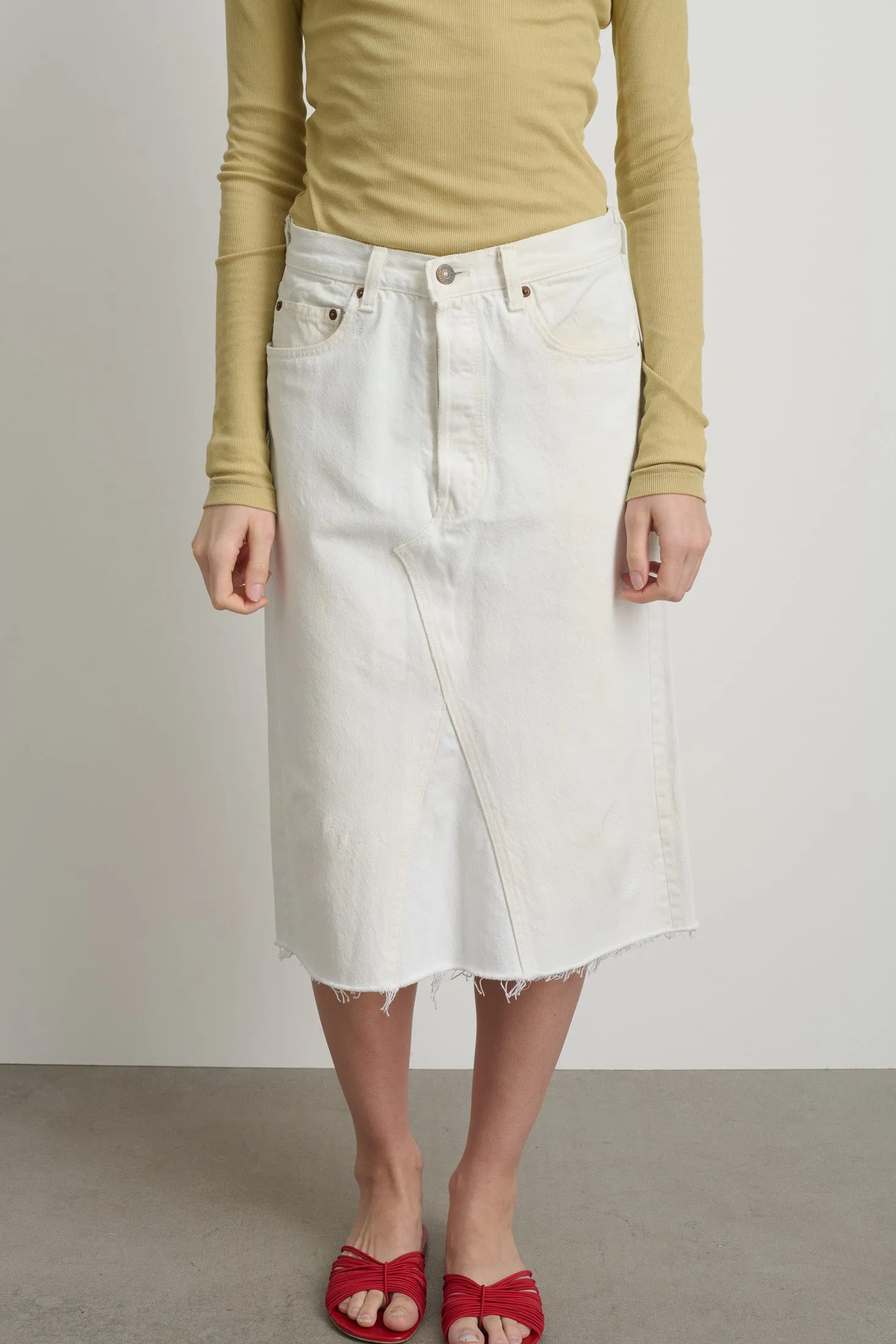 Vintage Skirt Vintage White sold by B Sides Jeans product image thumbnail 4