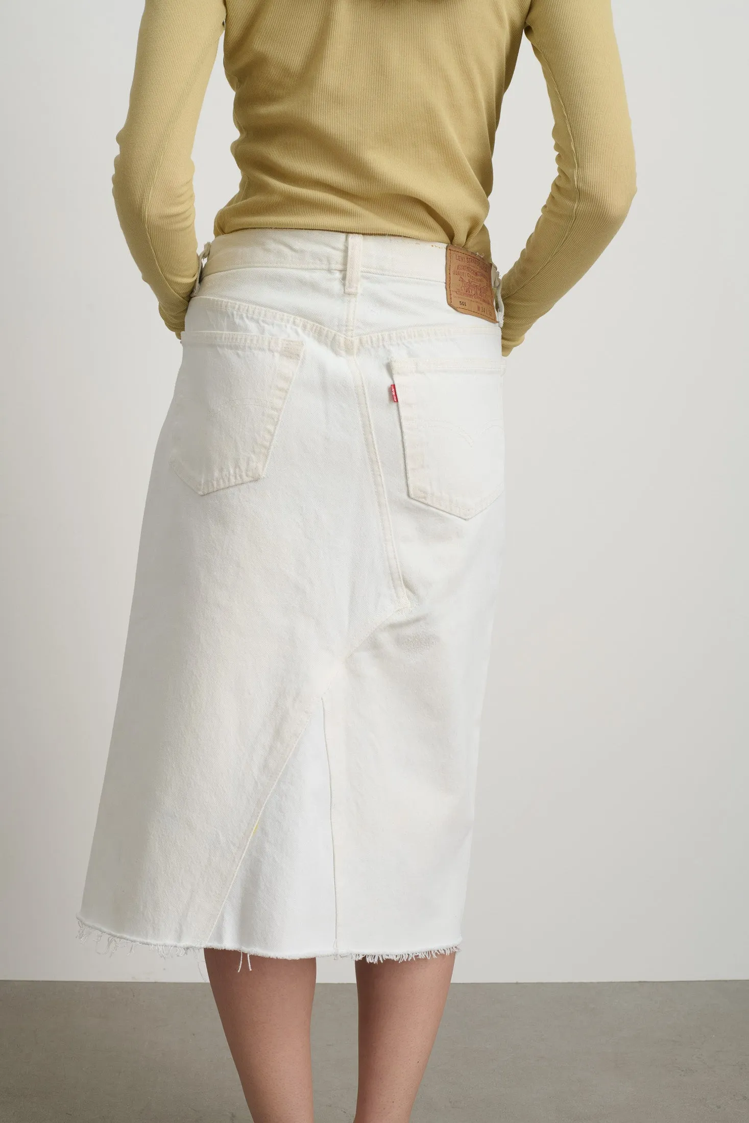 Vintage Skirt Vintage White sold by B Sides Jeans product image thumbnail 5