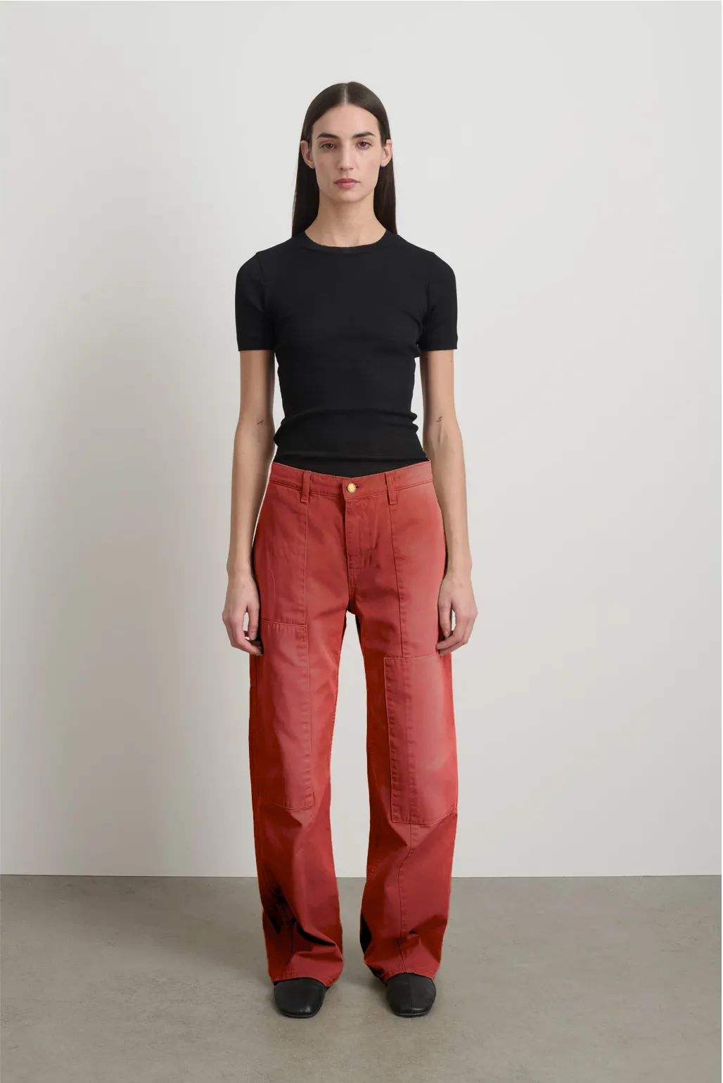 Painter Pant Faded Tomato Overdye sold by B Sides Jeans