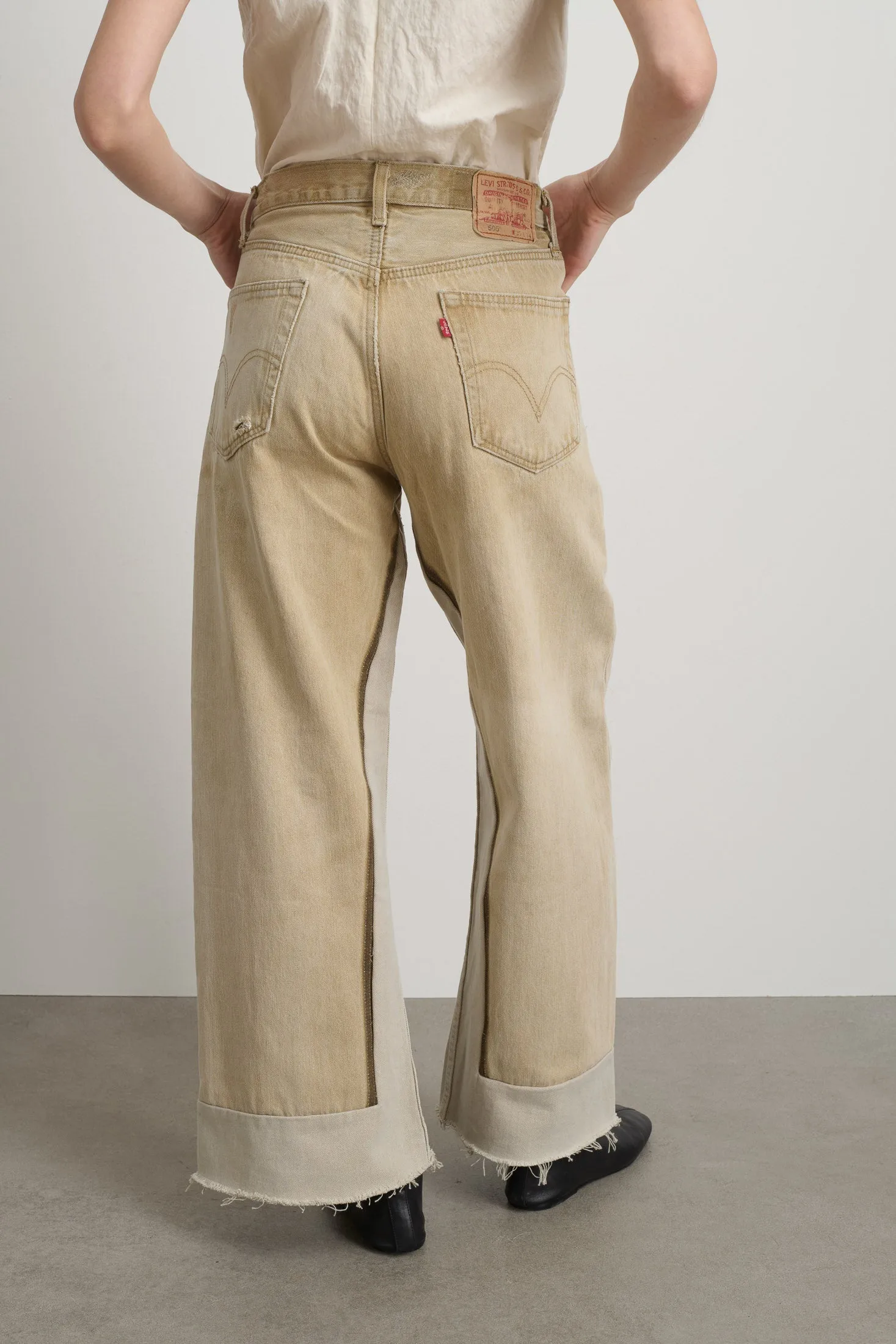 Reworked Culotte Vintage Khaki sold by B Sides Jeans product image thumbnail 5