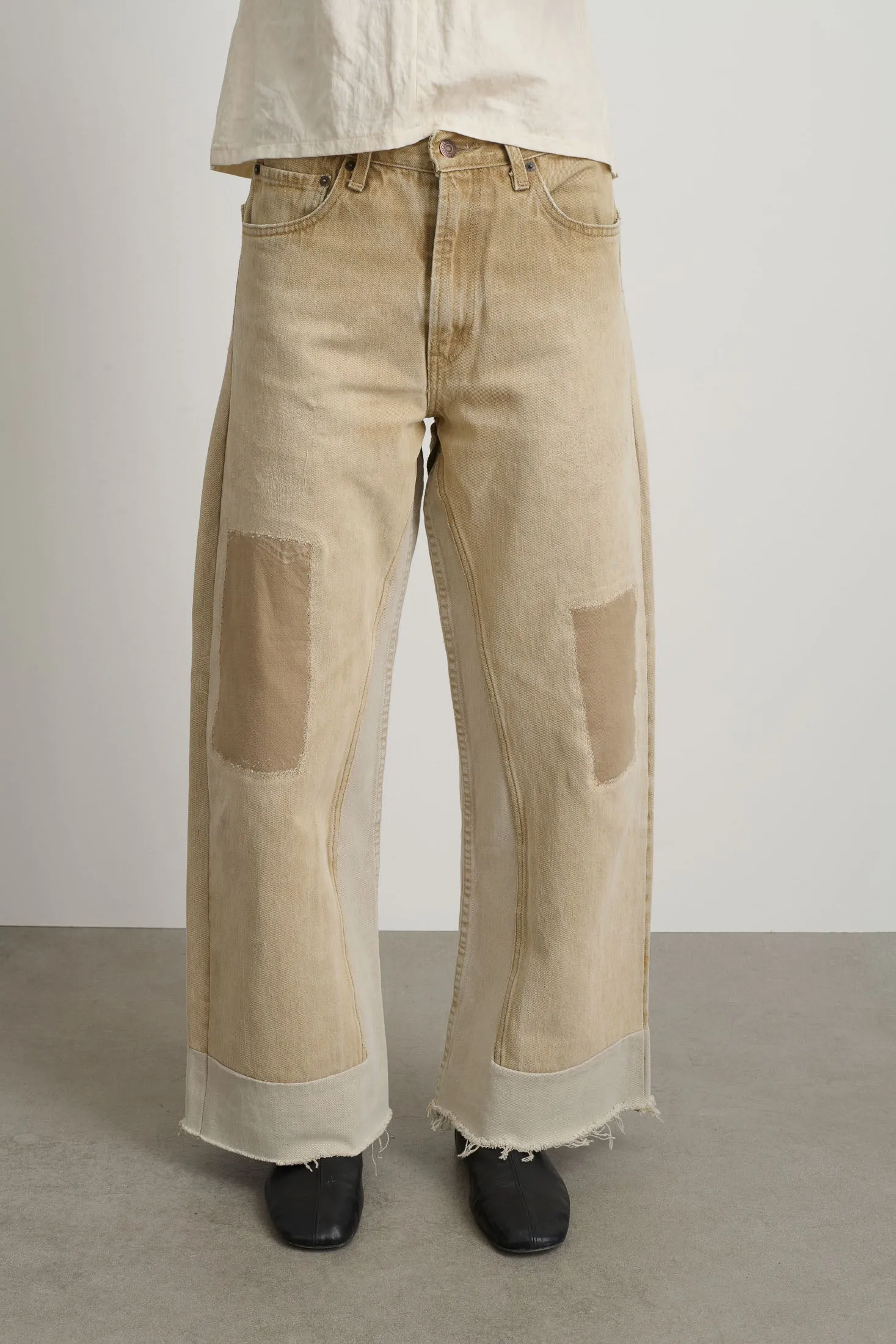 Reworked Culotte Vintage Khaki sold by B Sides Jeans product image thumbnail 4
