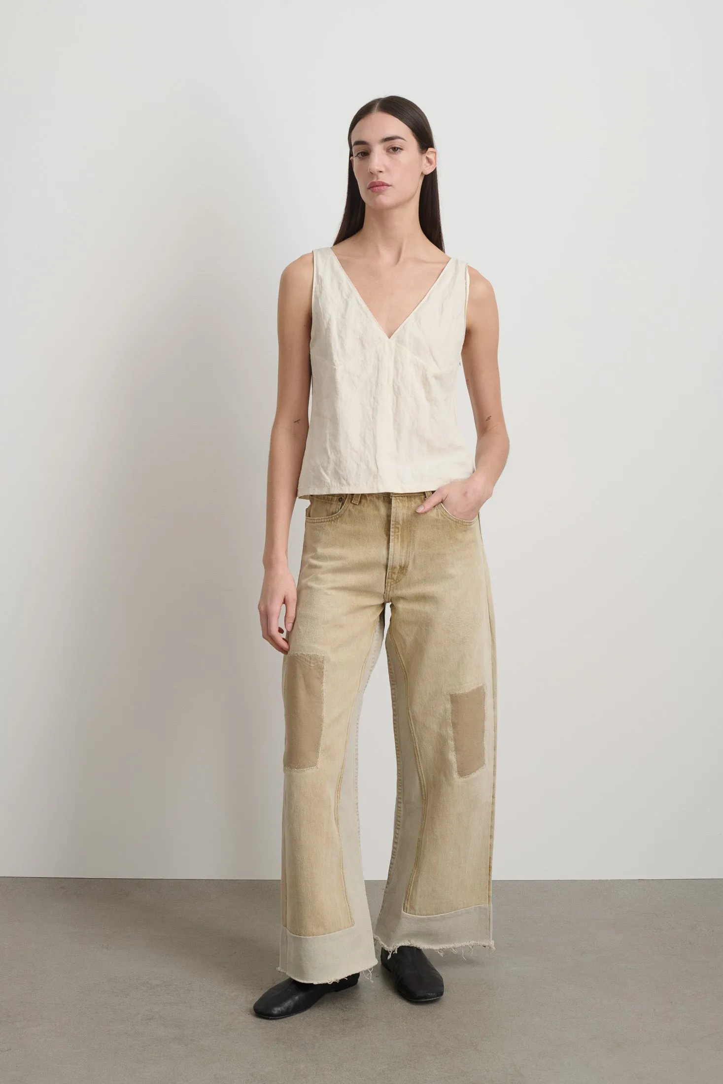 Reworked Culotte Vintage Khaki sold by B Sides Jeans