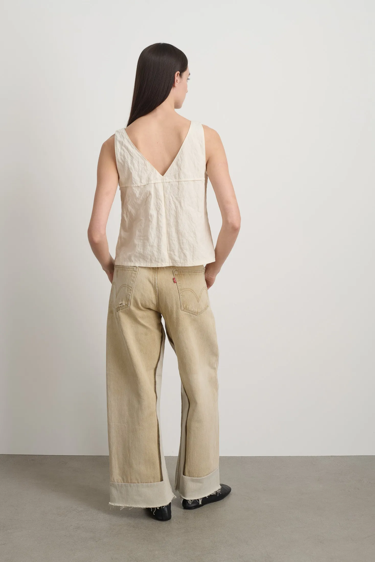 Reworked Culotte Vintage Khaki sold by B Sides Jeans product image thumbnail 3