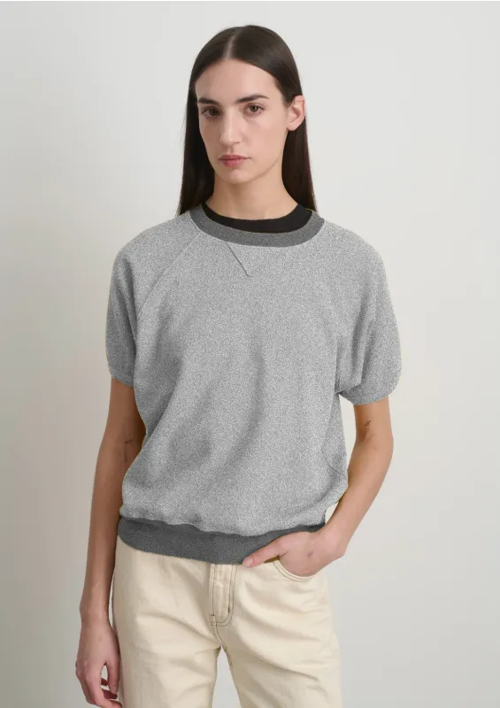 Short Sleeve Sweatshirt Heather Grey made by B Sides Jeans
