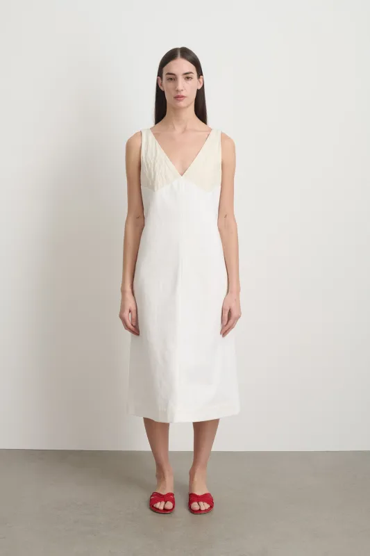 Shift Dress Ecru / Chalk White made by B Sides Jeans