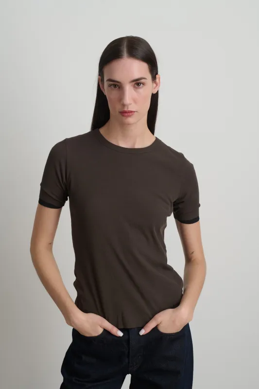 Double Tee Walnut / Black made by B Sides Jeans