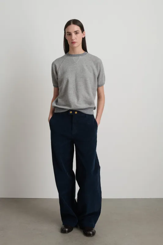 Relaxed Cord Marine Overdye made by B Sides Jeans