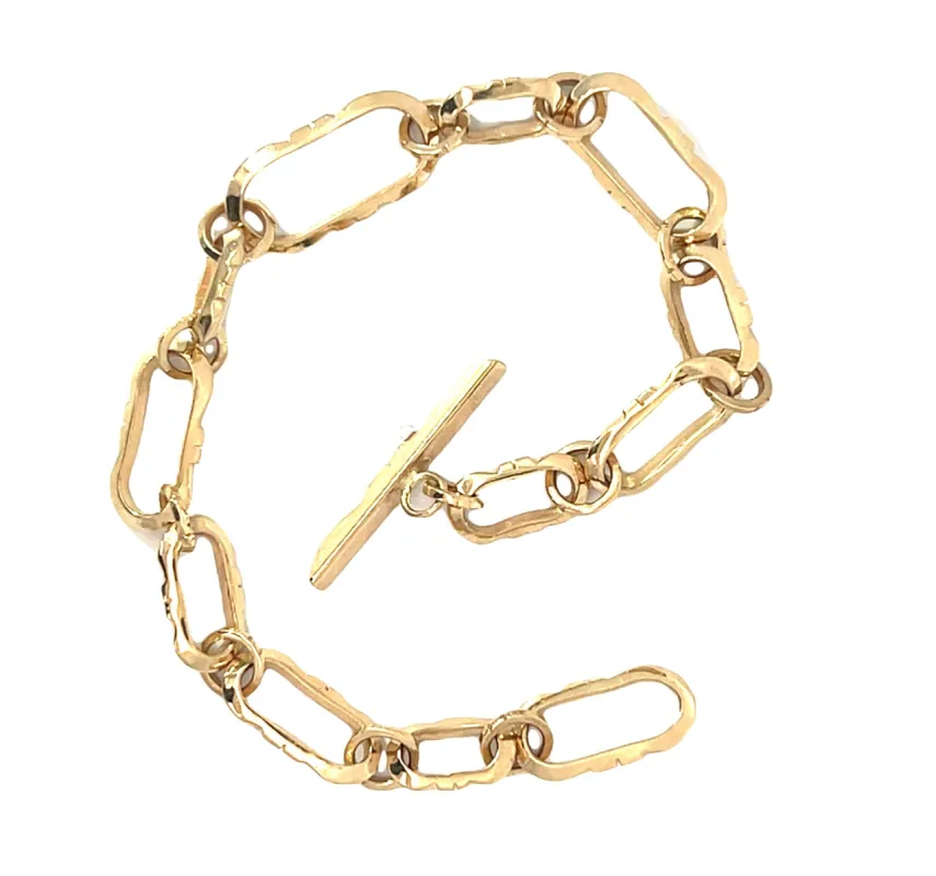 Carved Helena style Toggle Bracelet made by Young In The Mountains